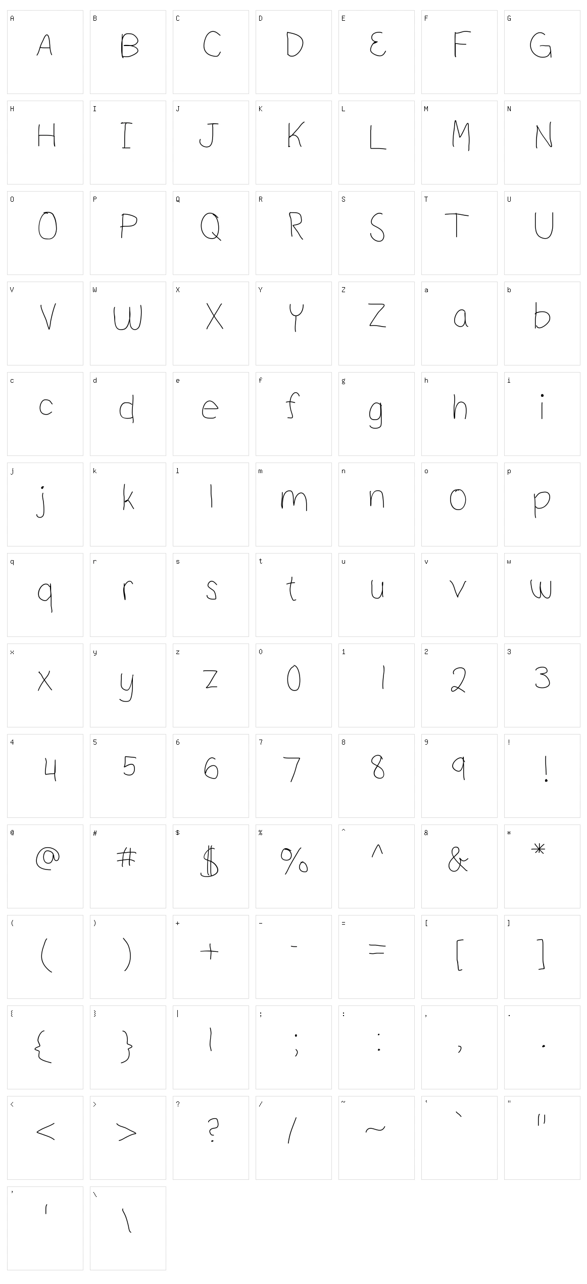 Emmis Character Set