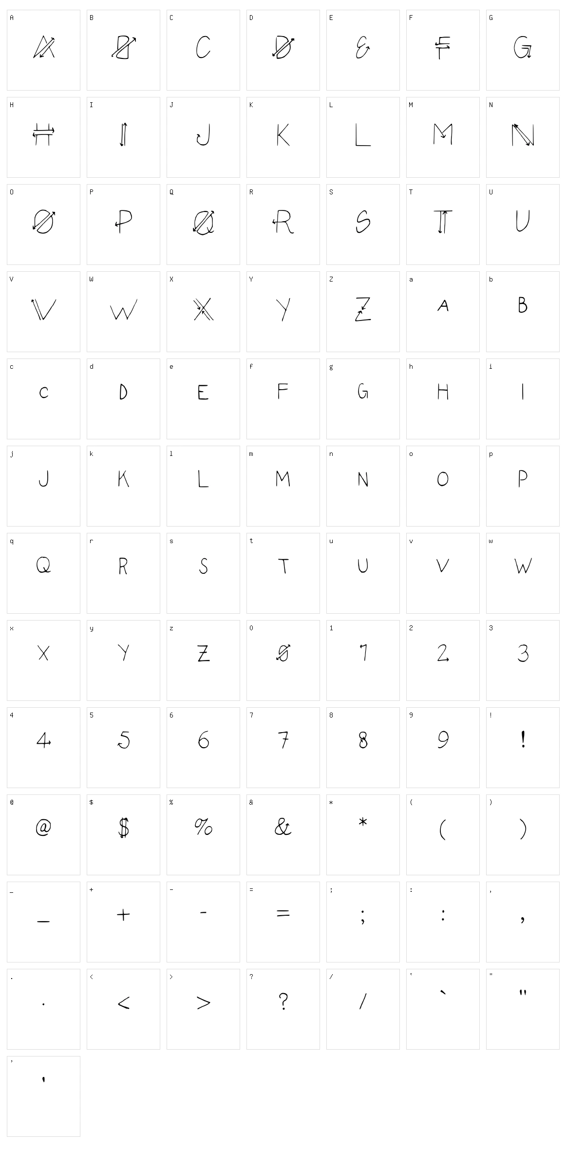 Empyrean Character Set
