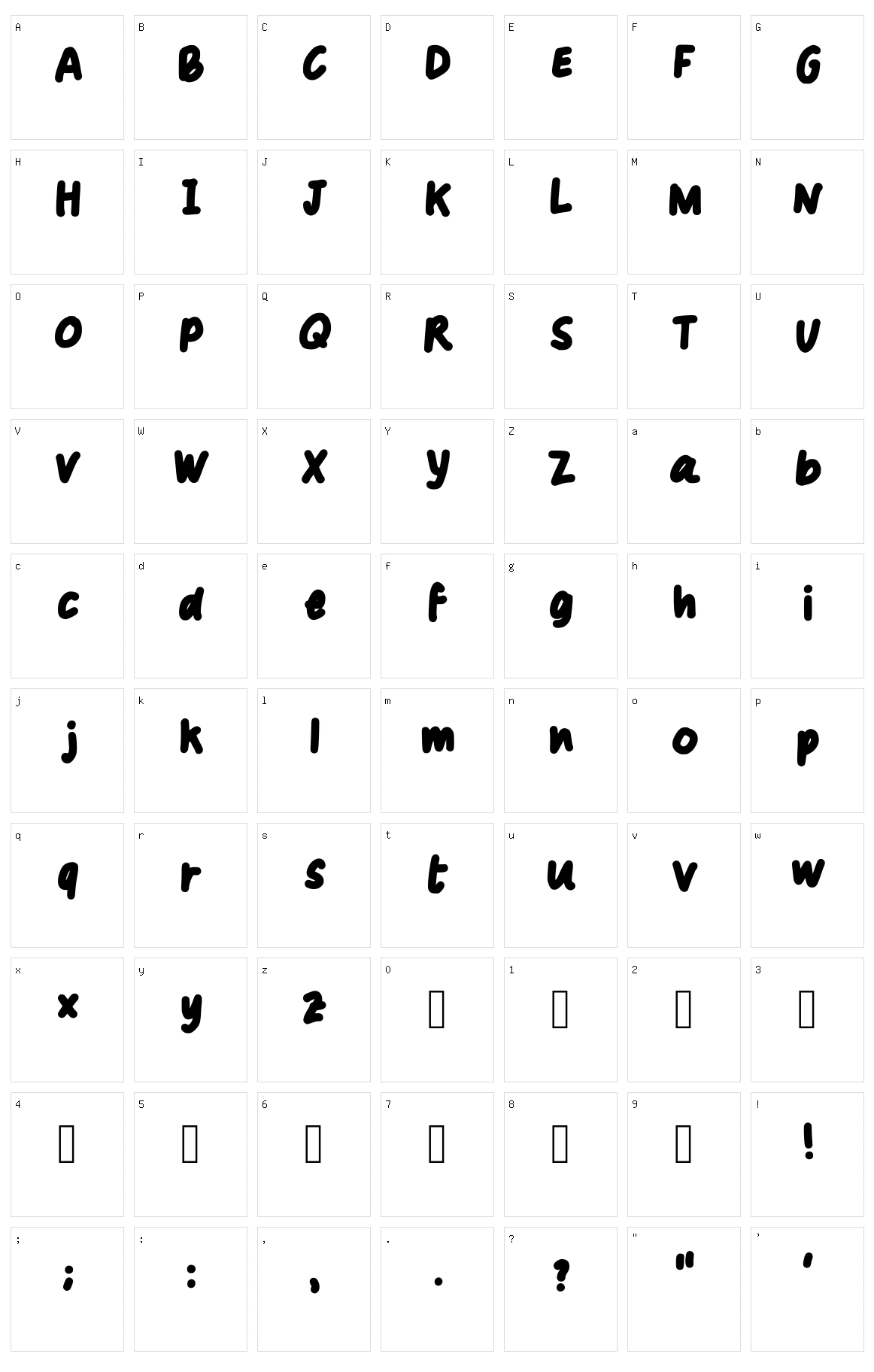 Emu Character Set