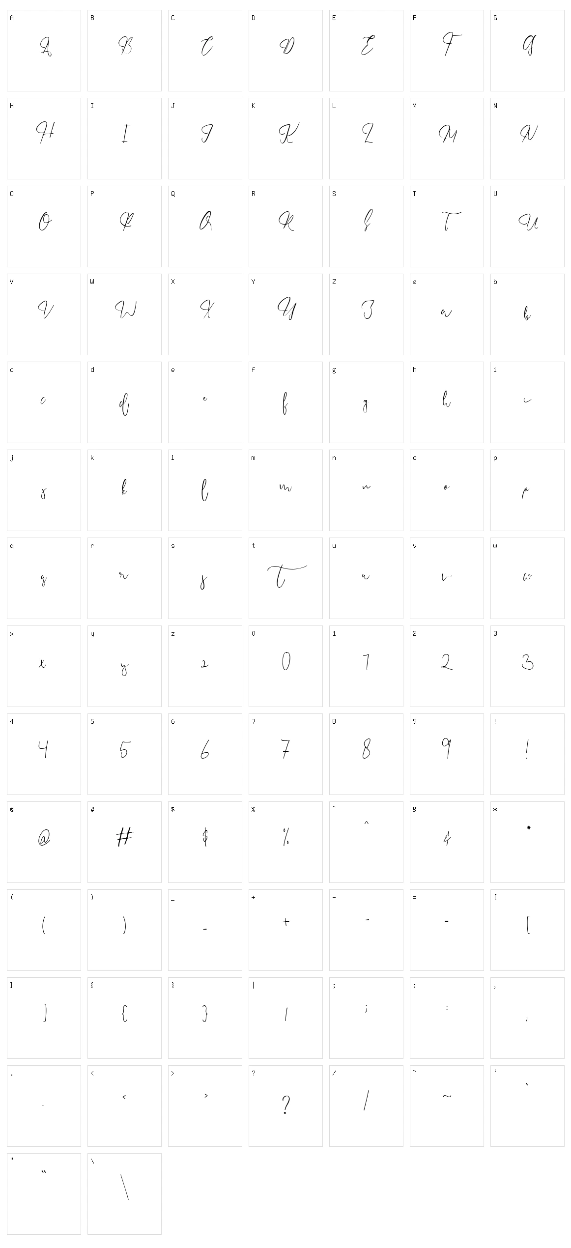 Endossement Character Set
