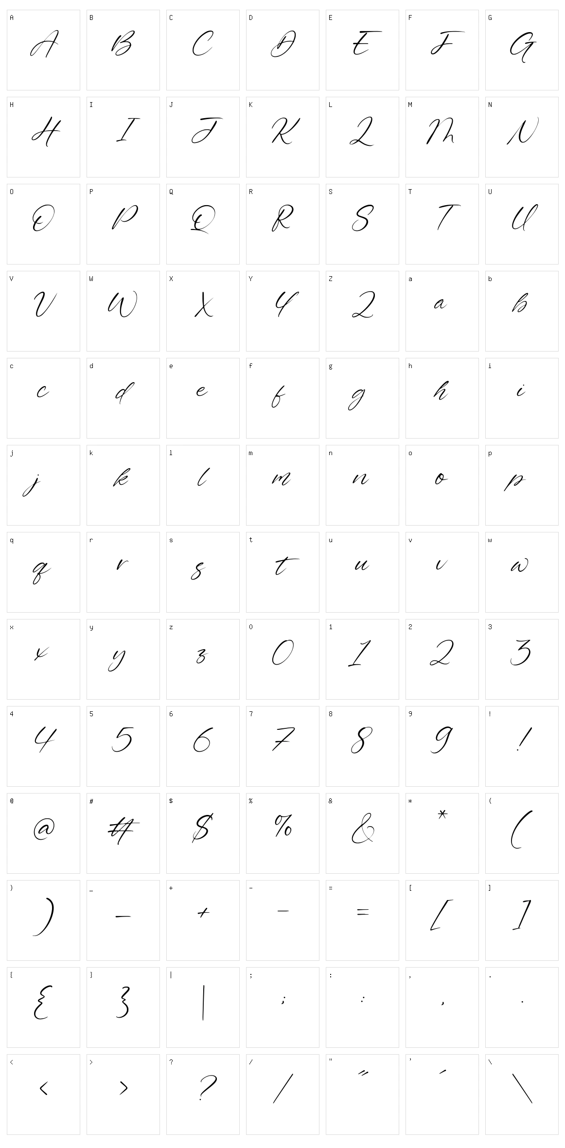 Energetica Character Set