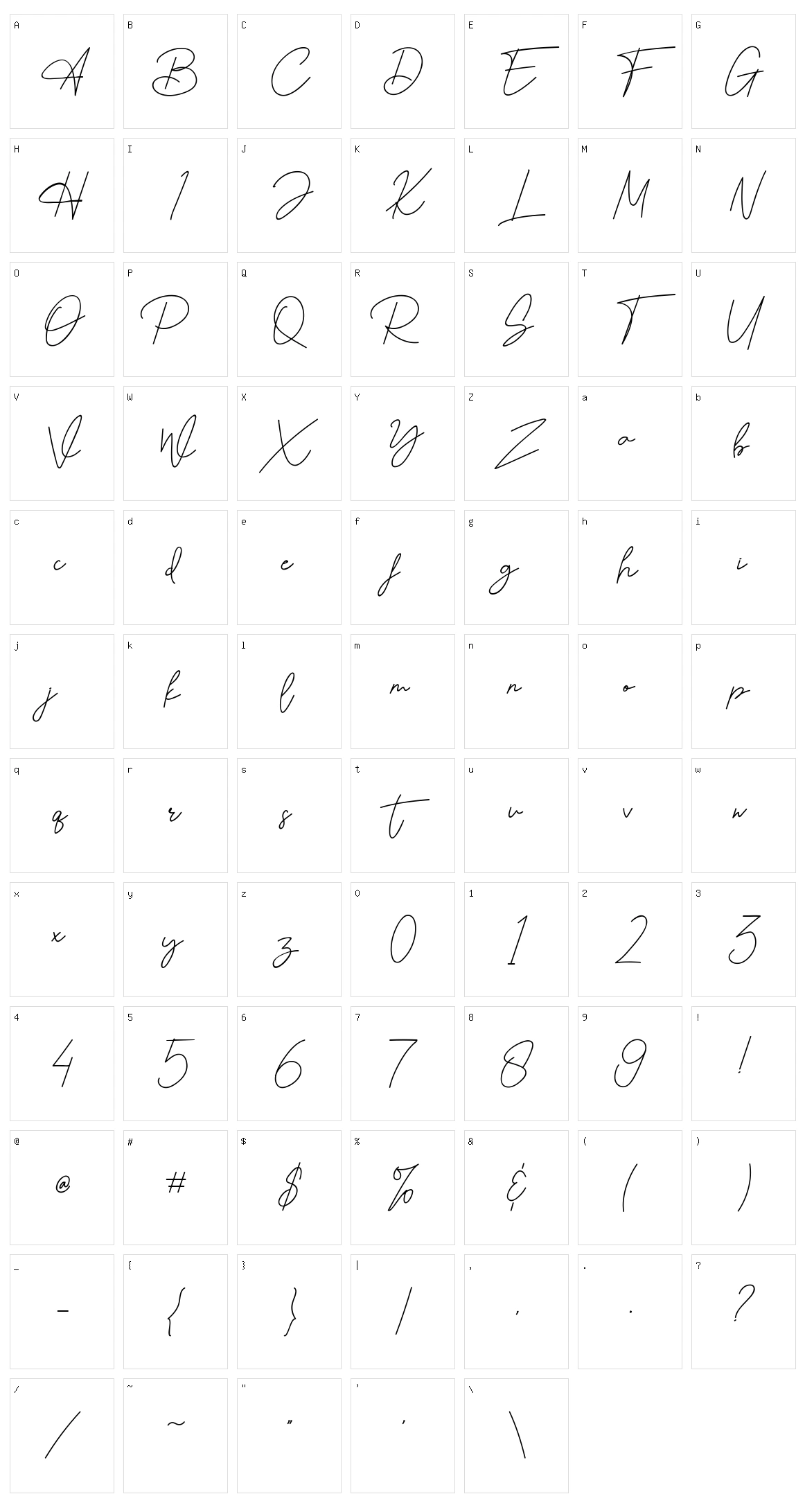 Entahlah Character Set