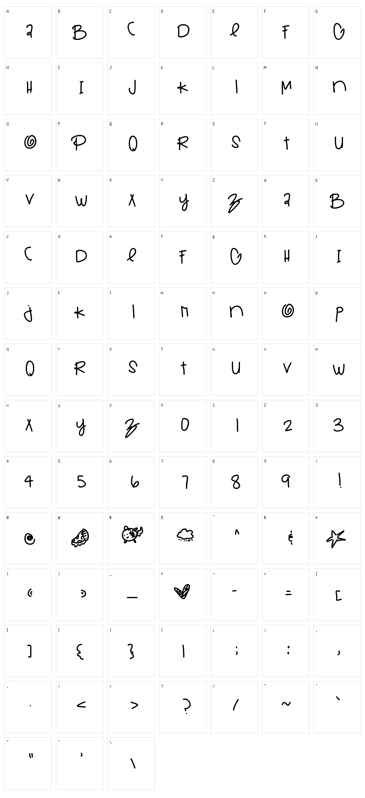 Entertainment Weekly Character Set