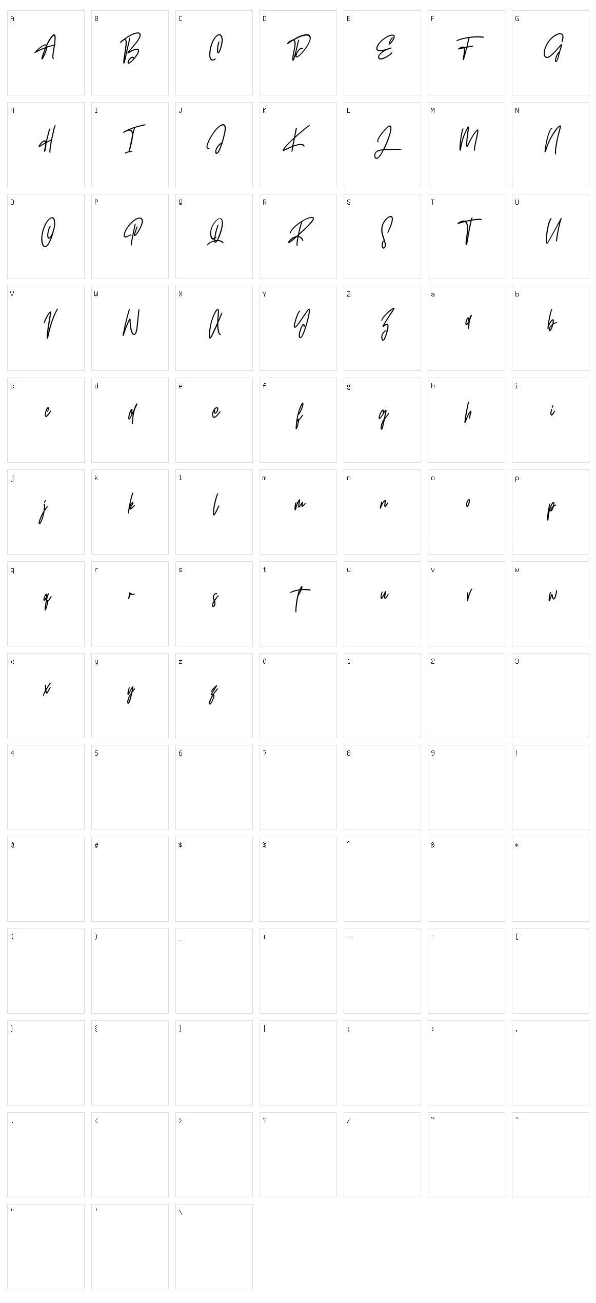 Entwisted Character Set