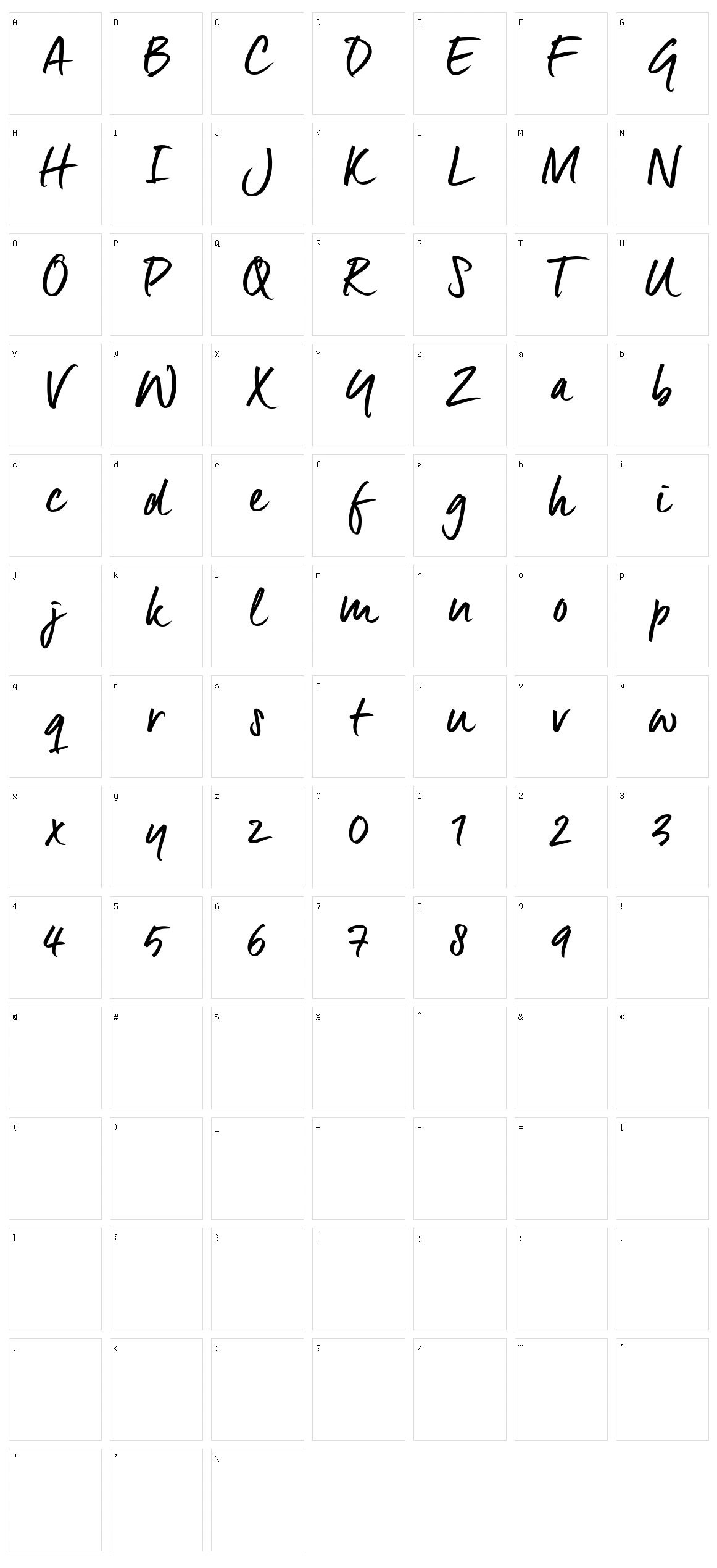 Epistula Character Set