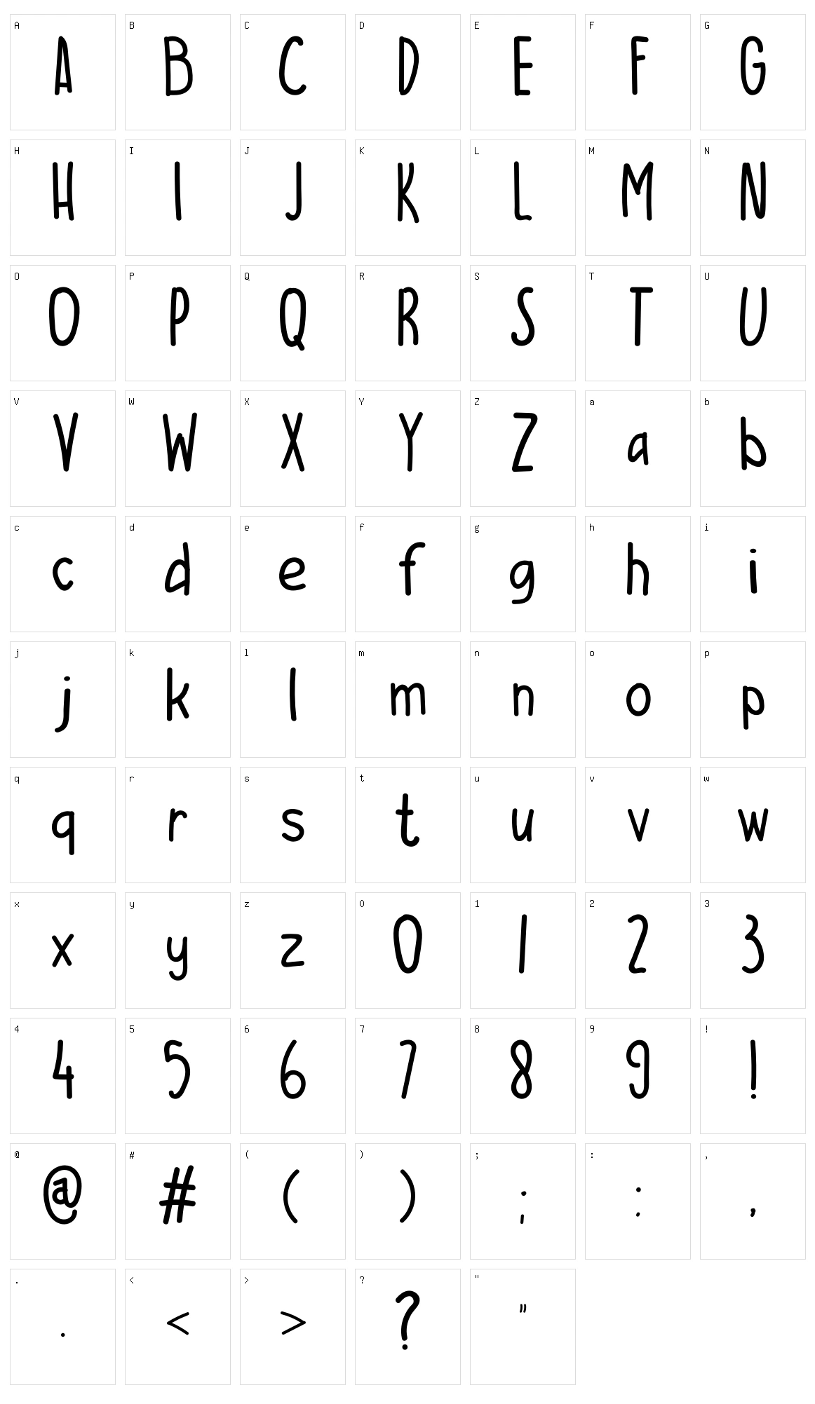 Es Campur Enak Character Set