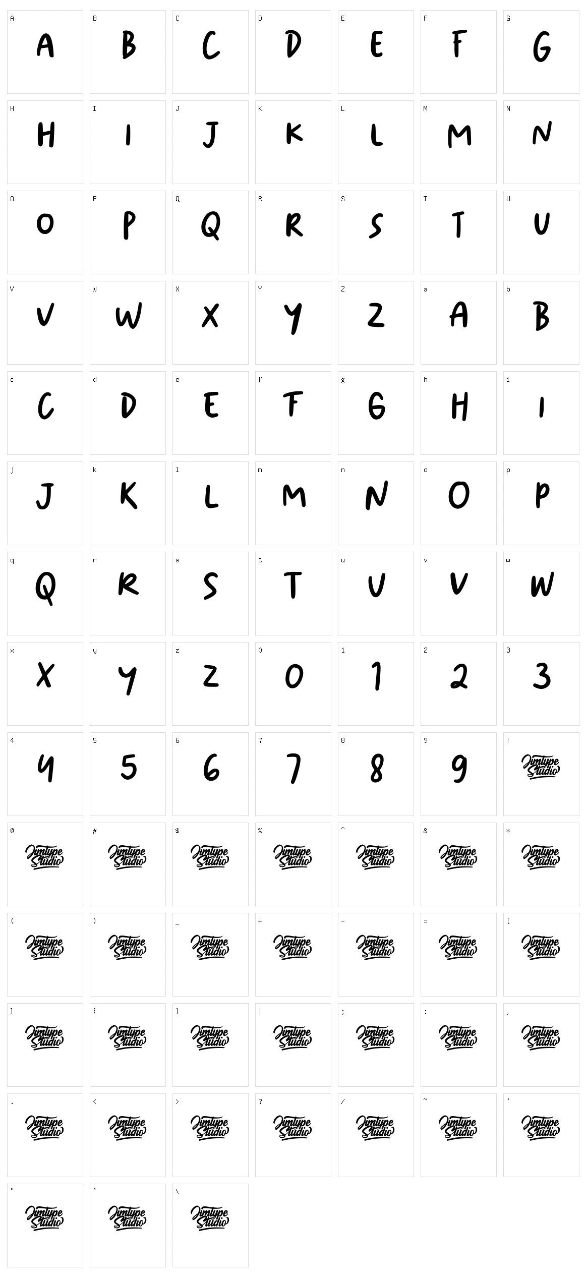 Eskiko Market Character Set