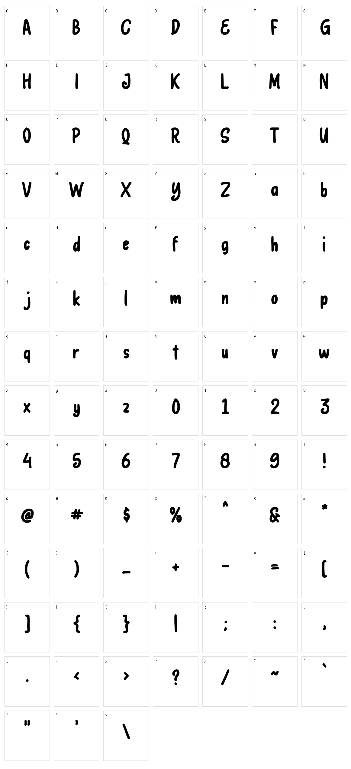 Esterhazy Character Set