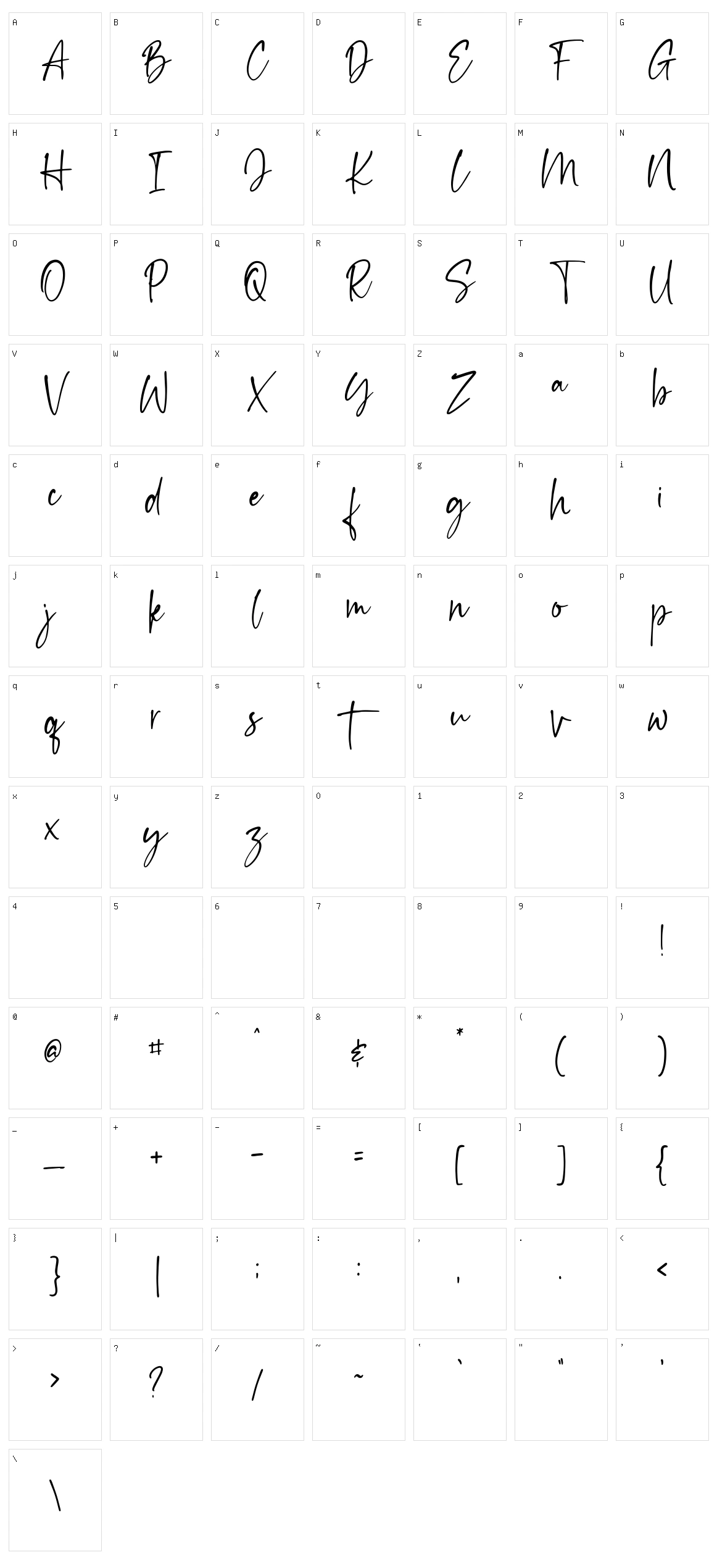 Esthentic Character Set