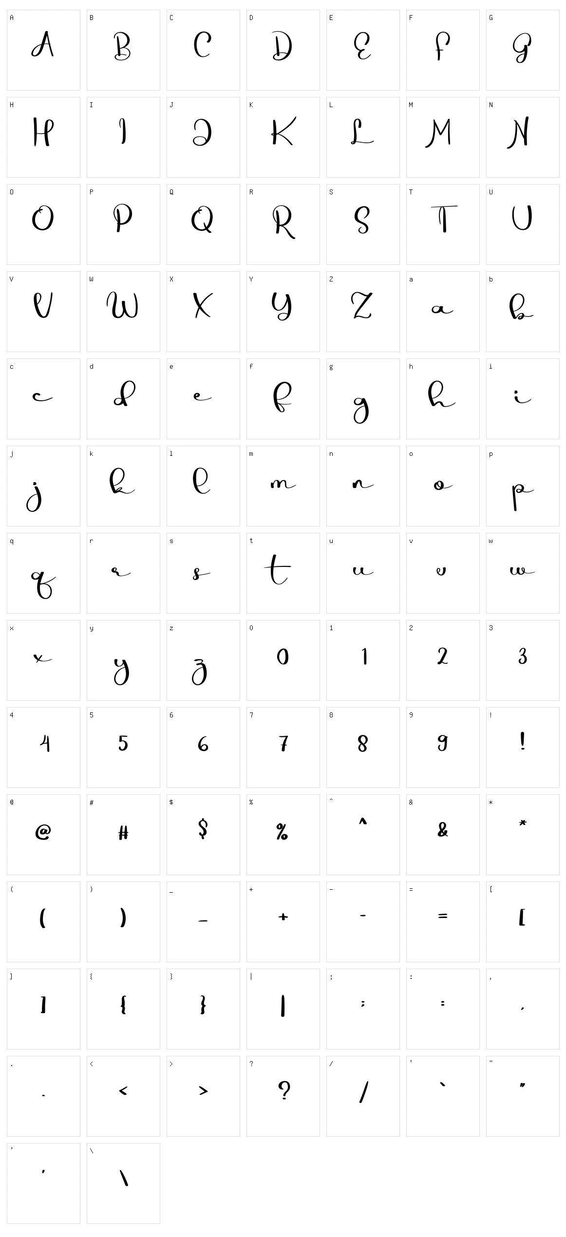 Every Day Character Set