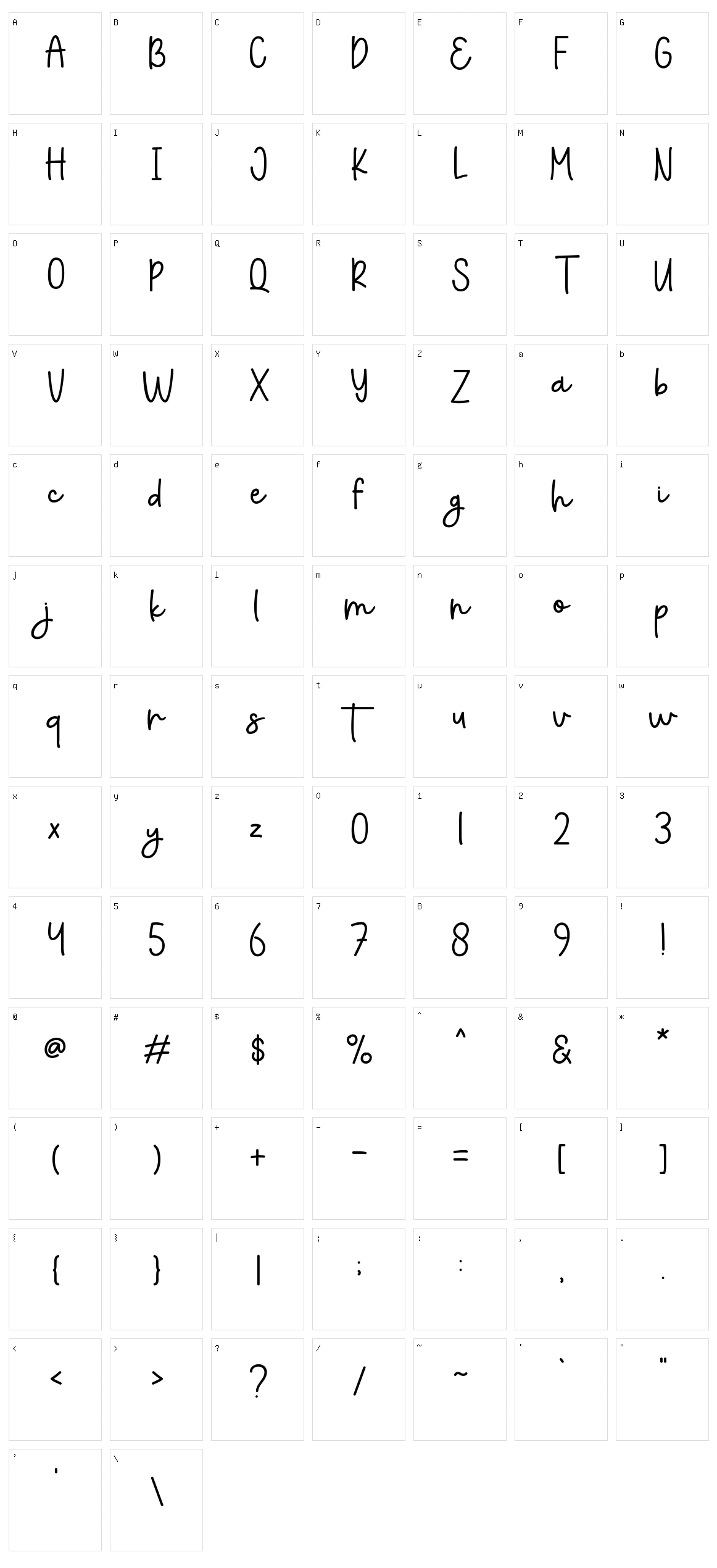 Everything Character Set