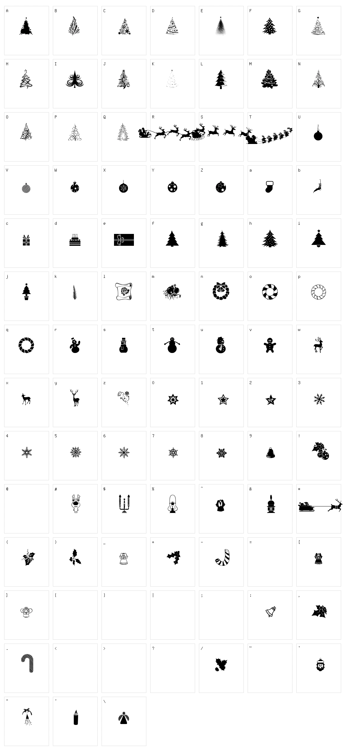 Xmas TFB Christmas Character Set
