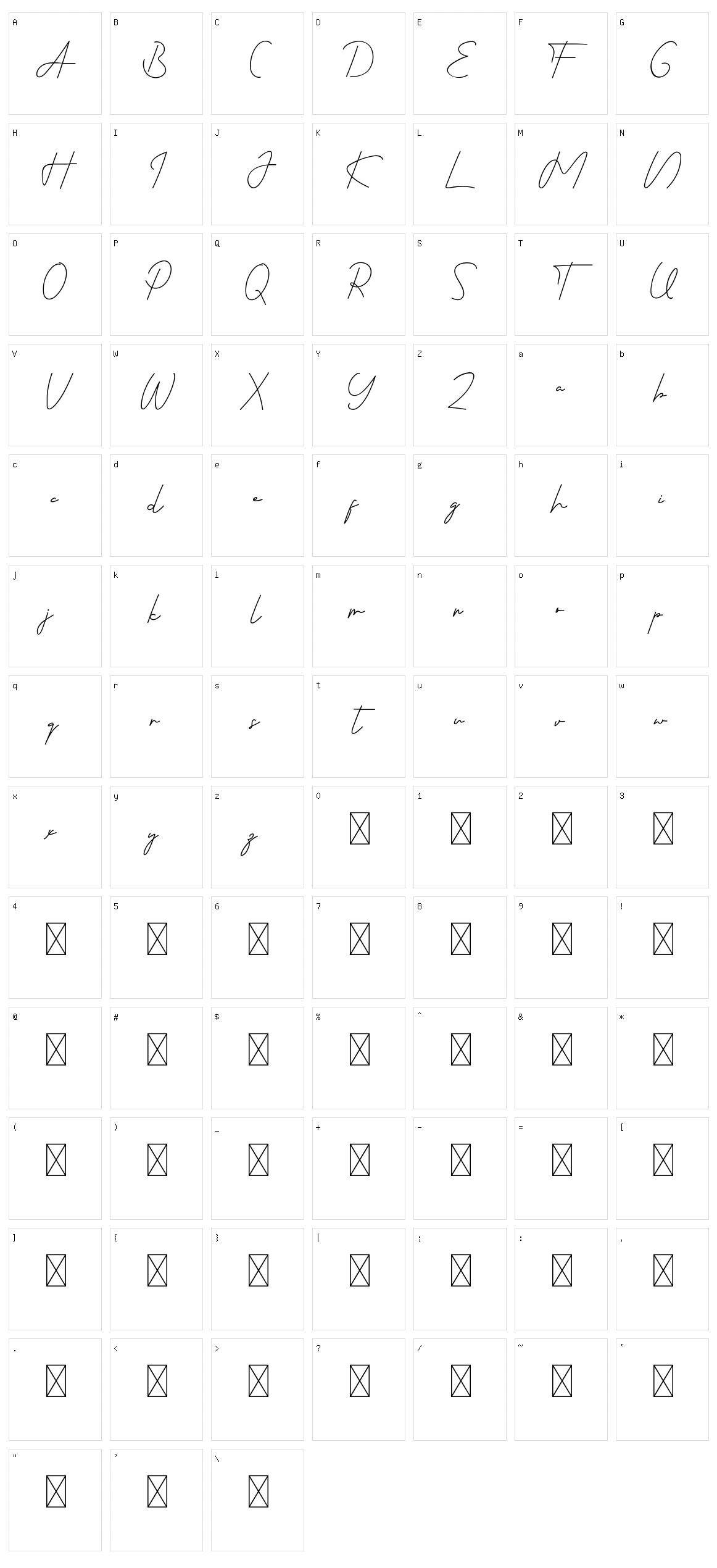 Fabulouscity Character Set
