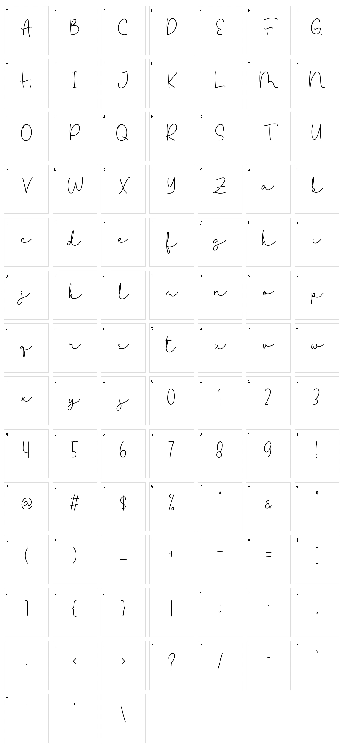 Farmhouse Greatness Script Character Set