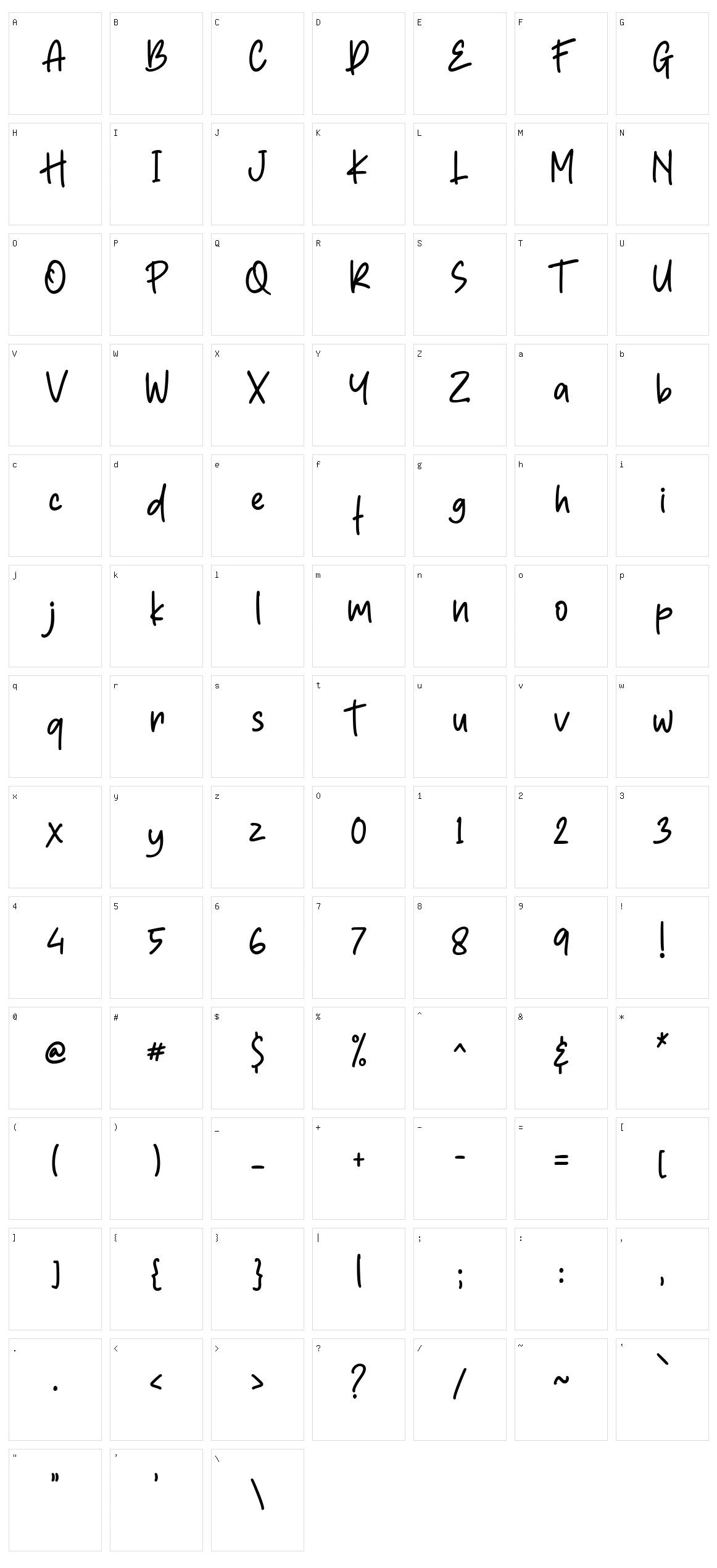Father's Entreaty Character Set