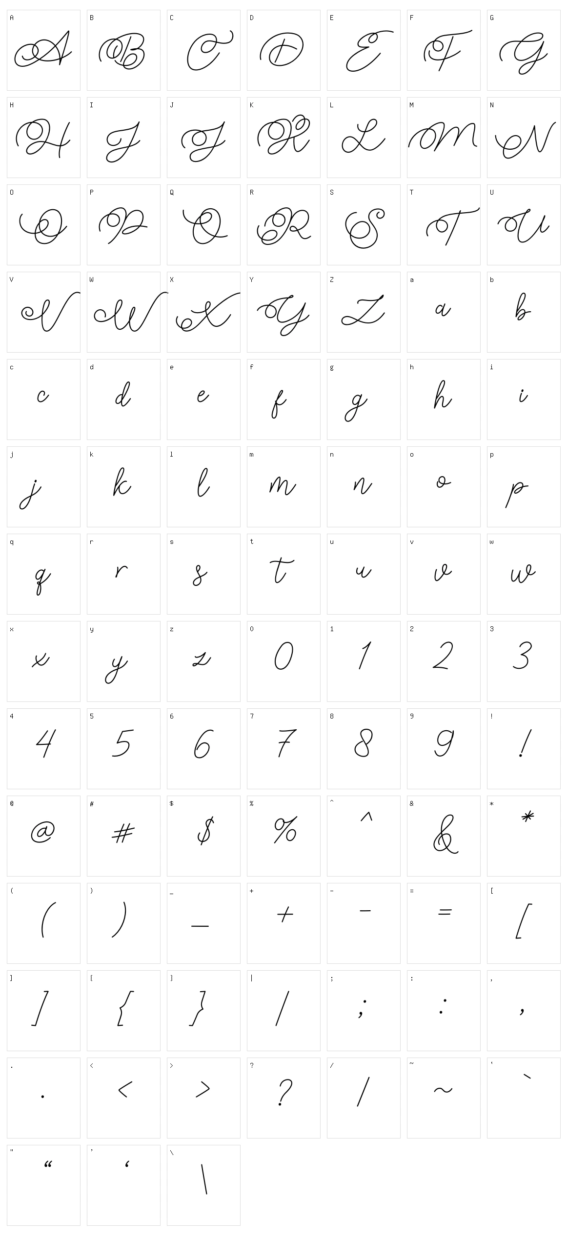 Feels so Good Character Set