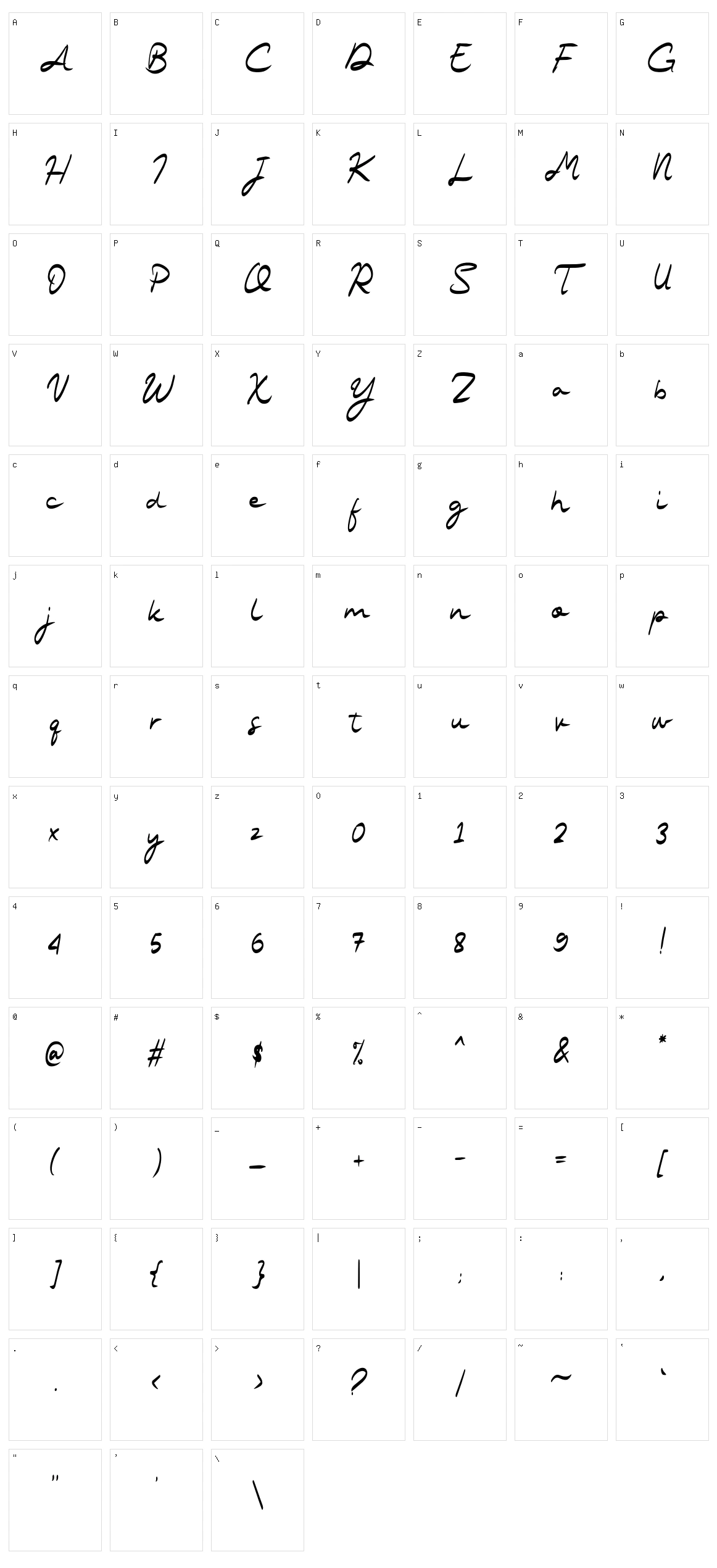 Femme Character Set