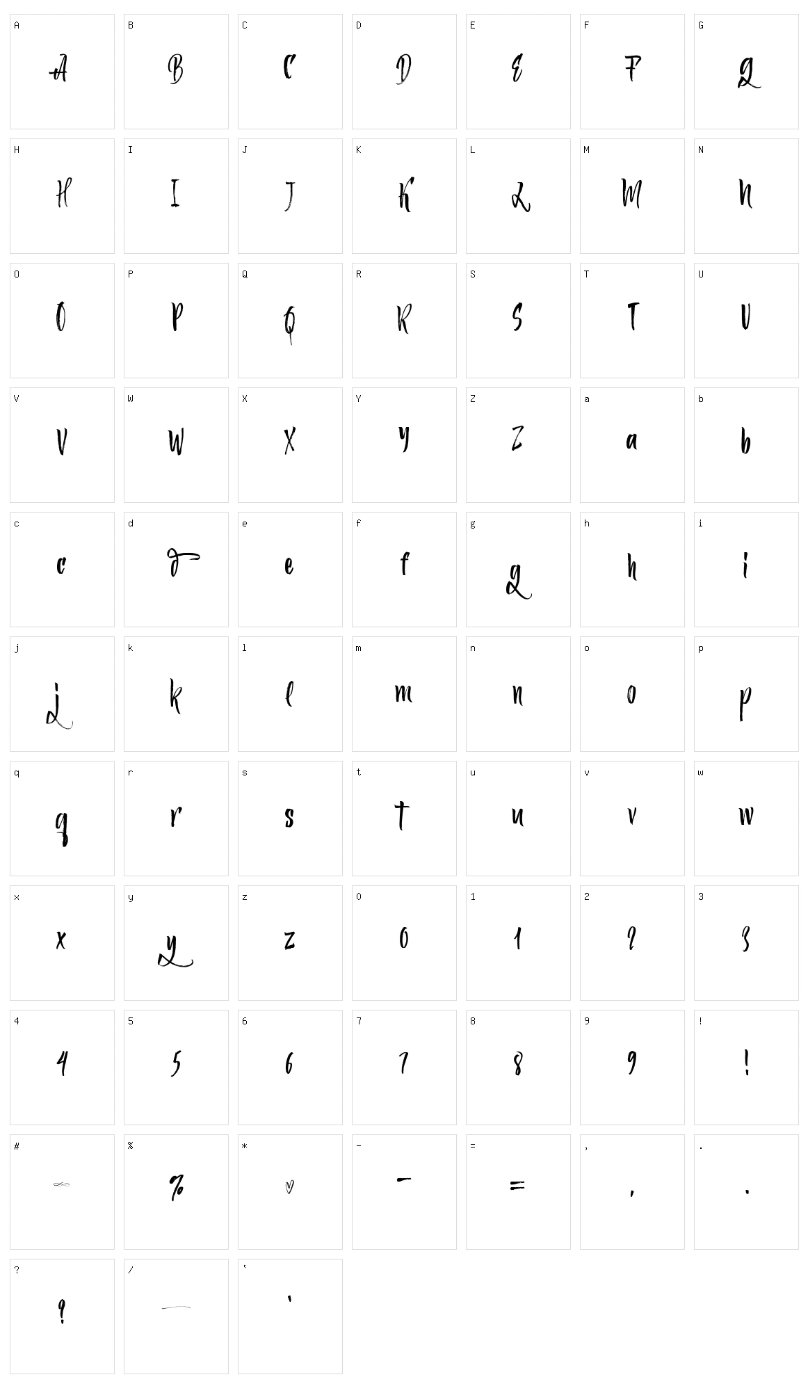 Ferguson Character Set