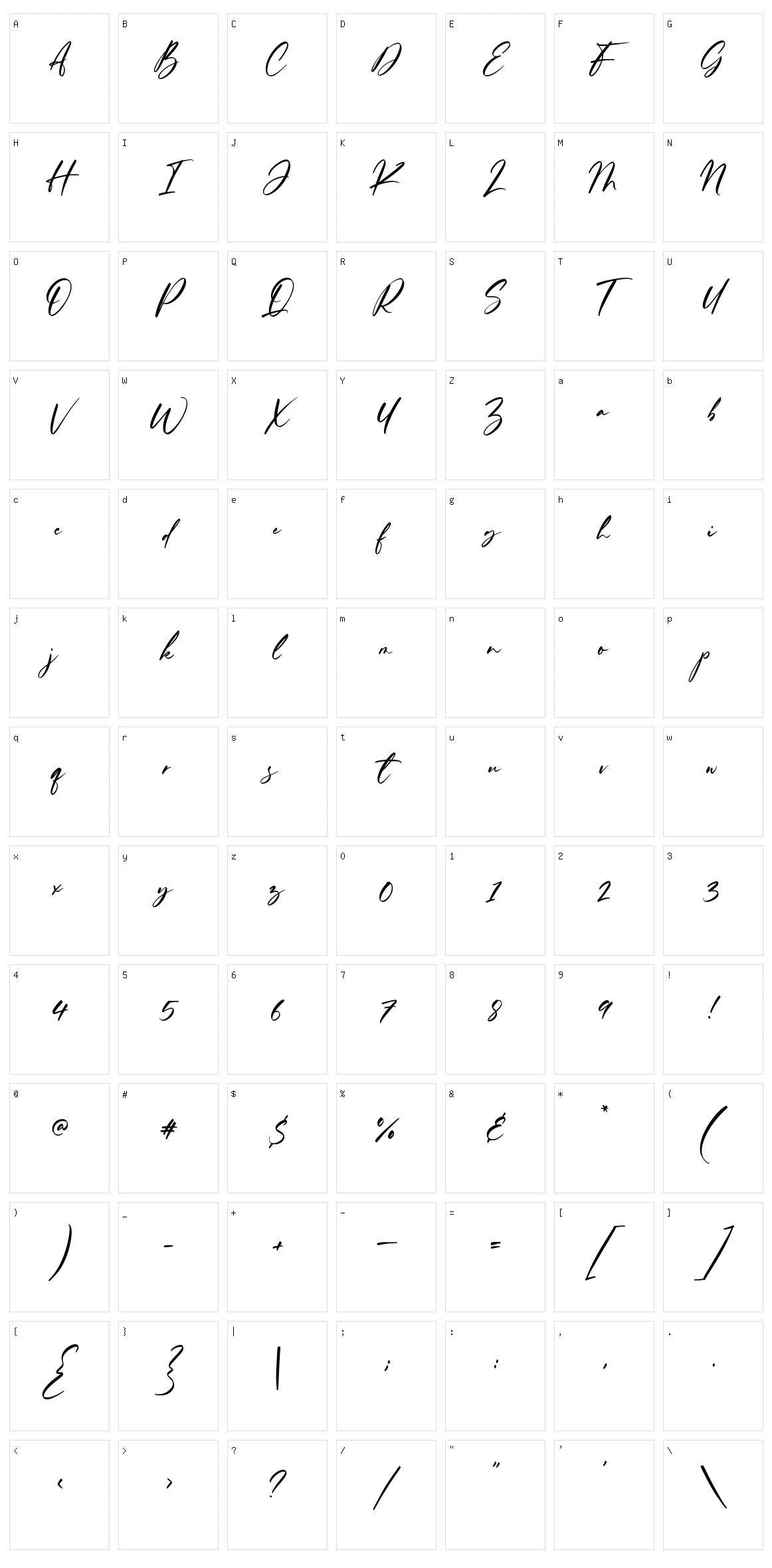 Ferguson Hunter Character Set