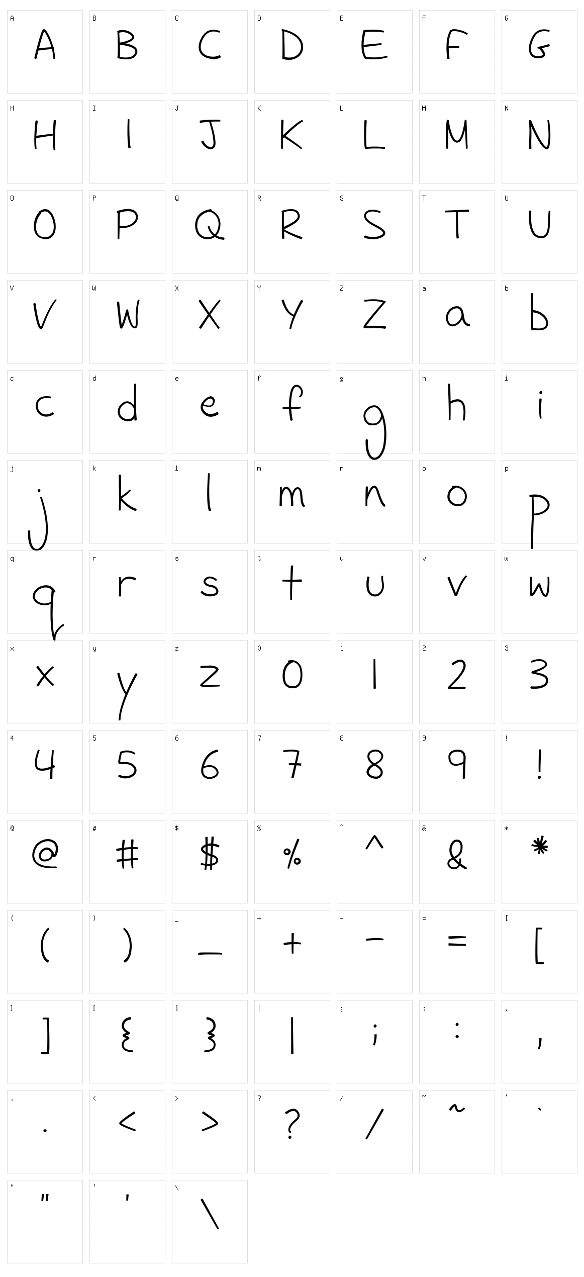 FH Sneaky Character Set