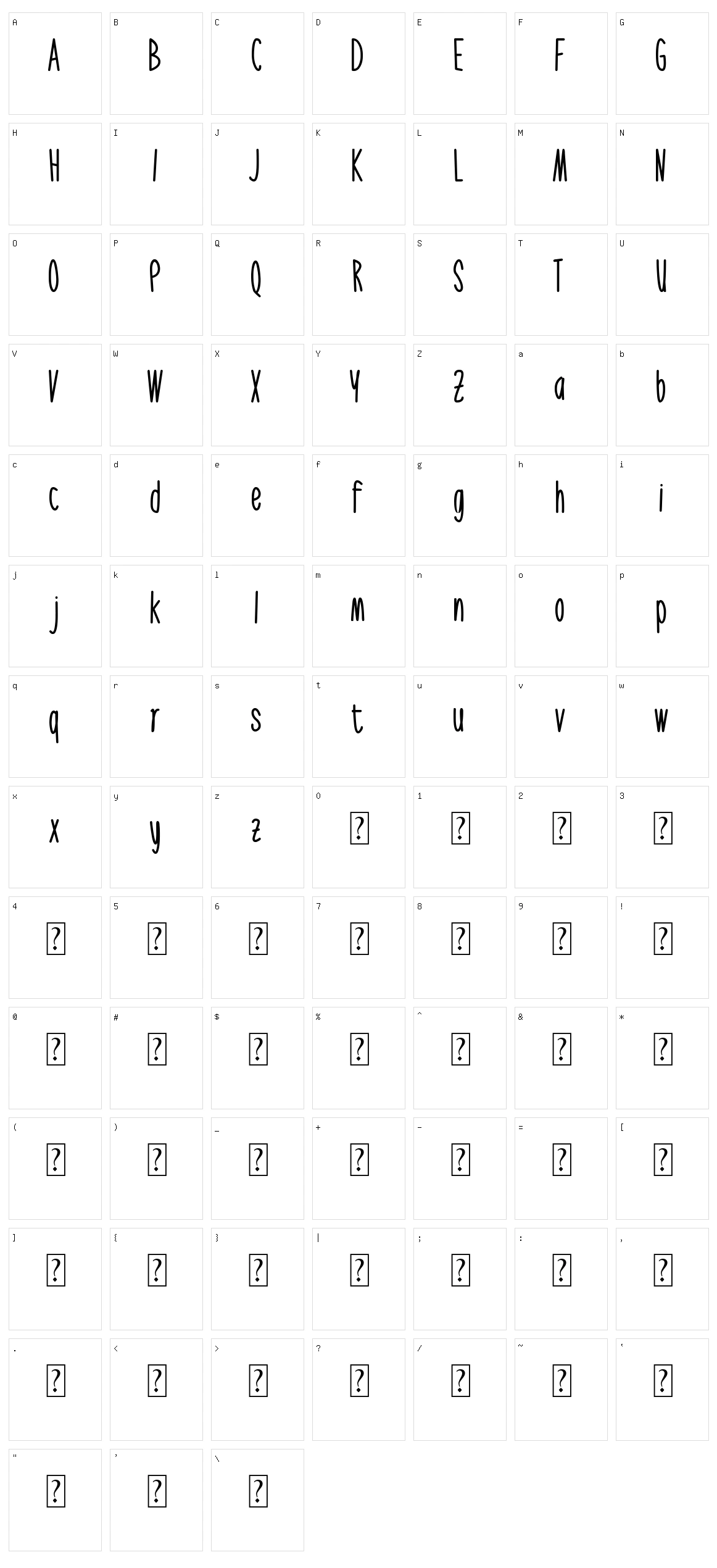 Filatelis Character Set