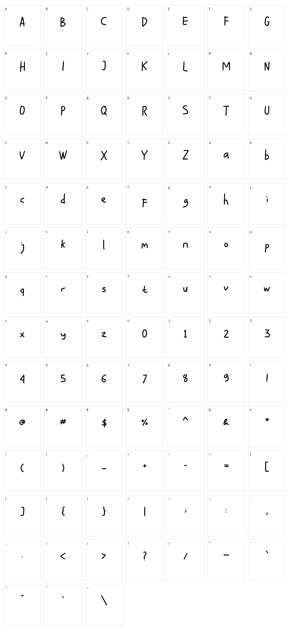 Fith Character Set