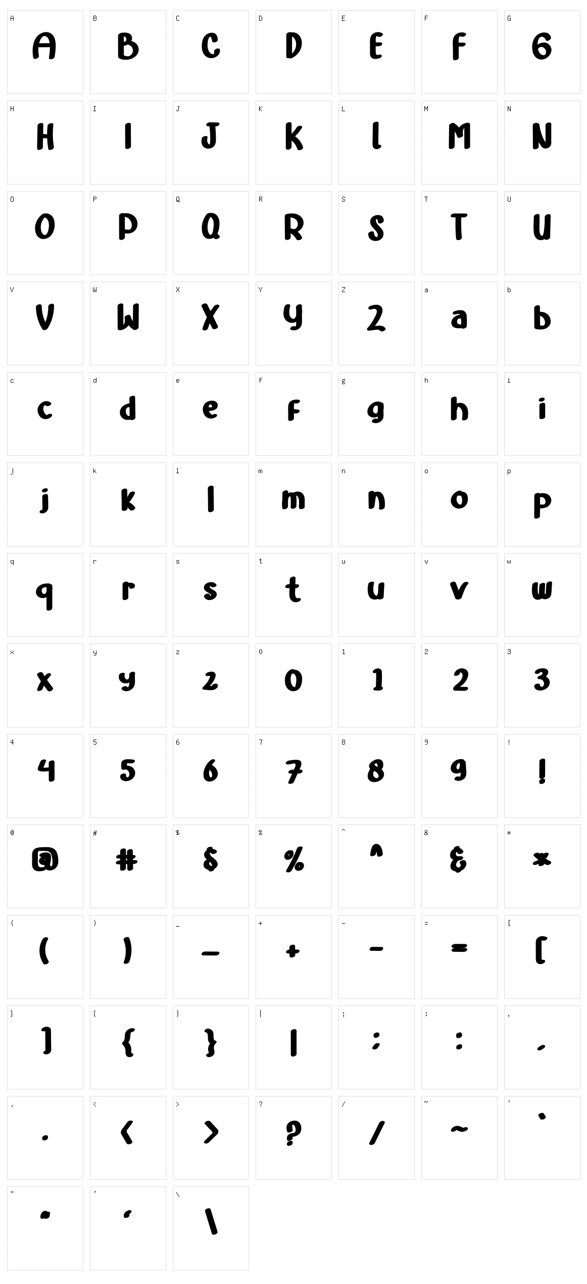 Florida Character Set