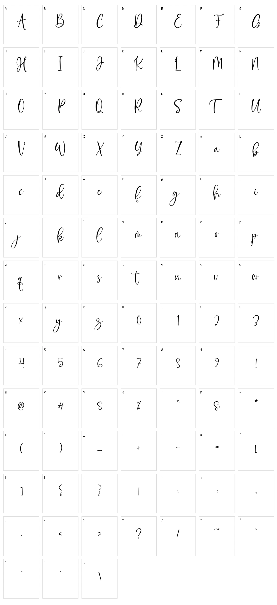 Flowerbloom Character Set