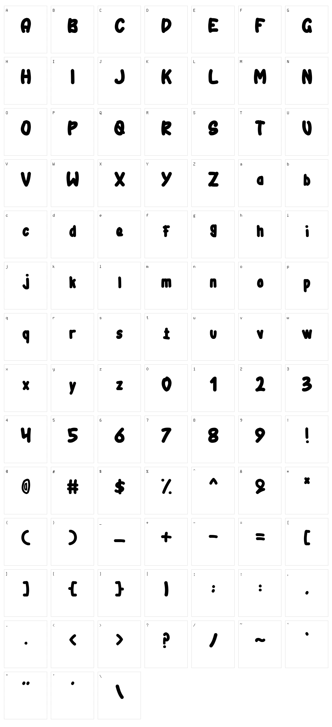 Flowkart Character Set