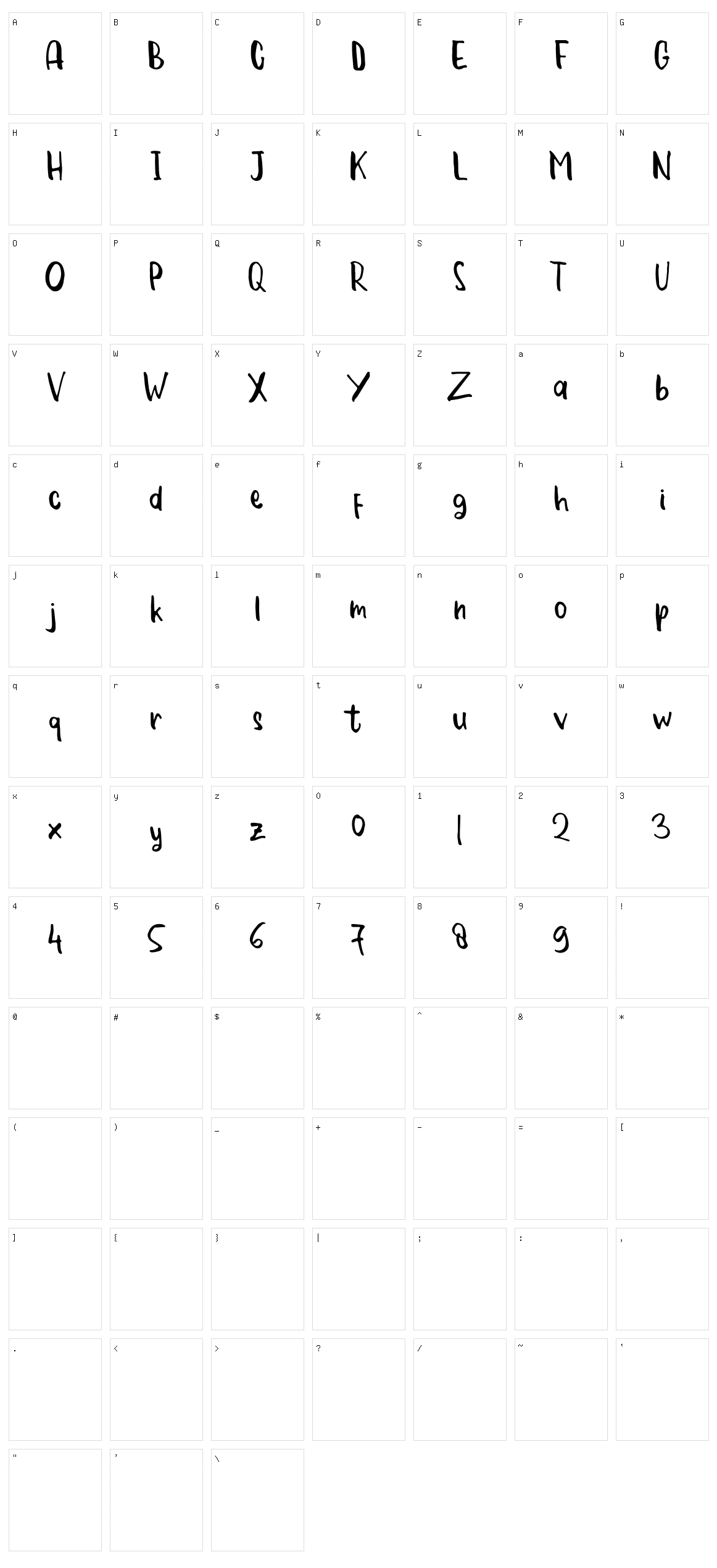Font de Labile Character Set