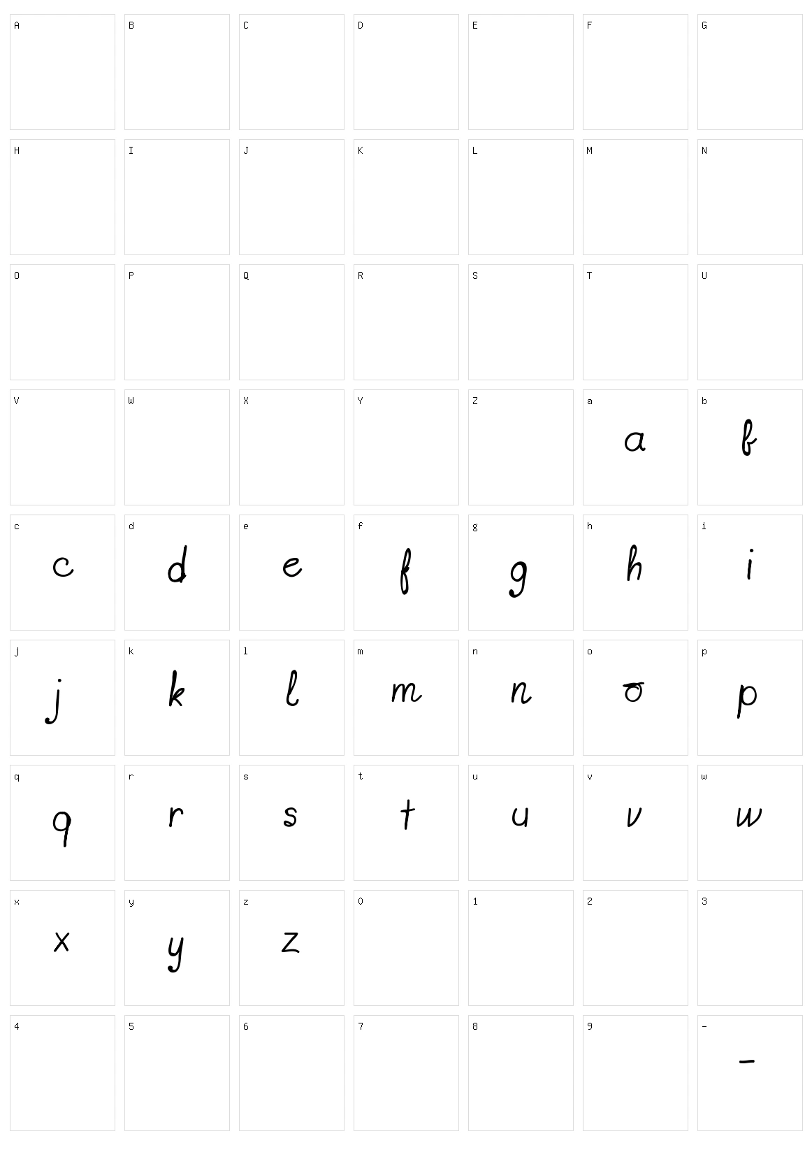 Fonts-lab Gift Character Set