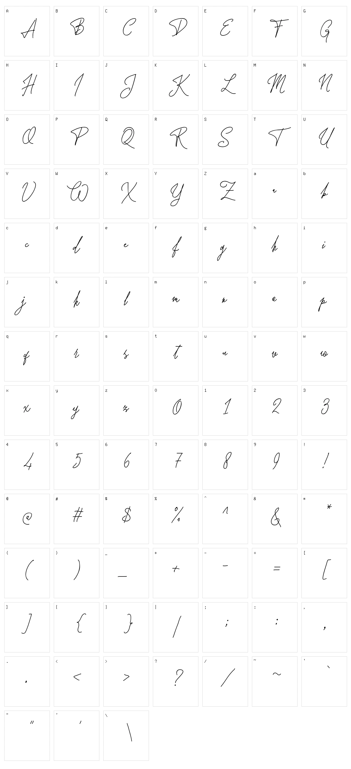 Forsythia Garden Character Set