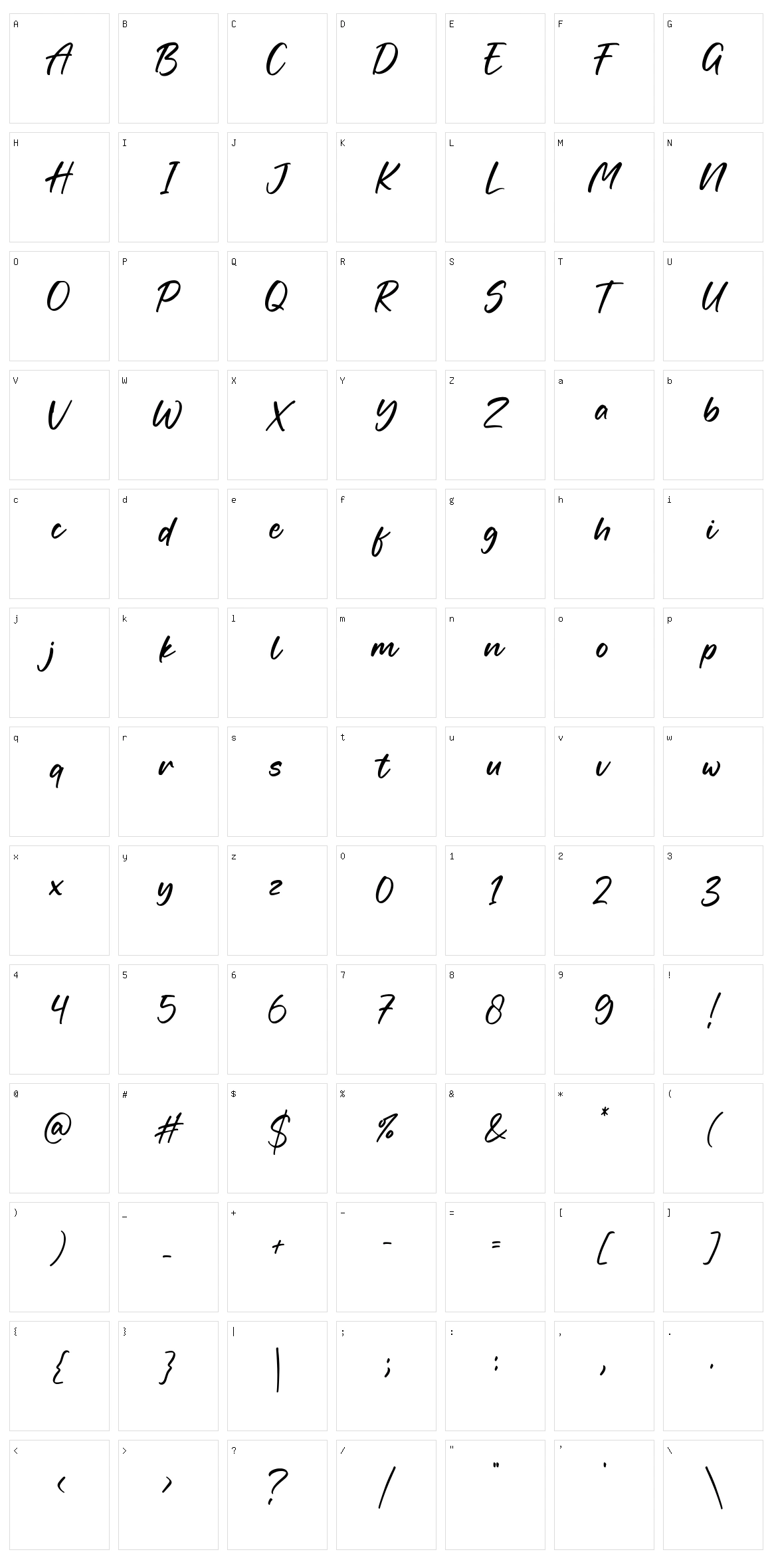 Fortune Character Set