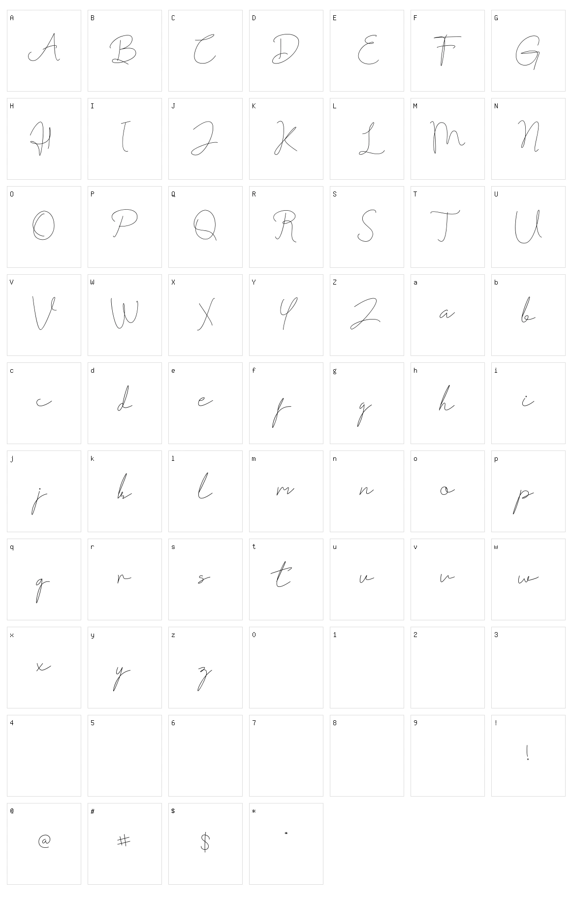 Fribourg Character Set