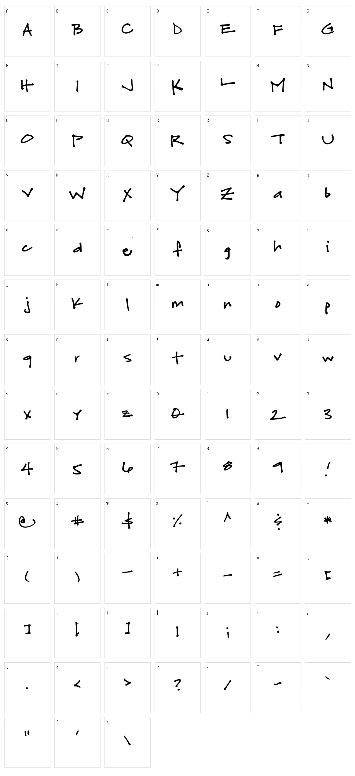 Fuchsiabuddha Character Set