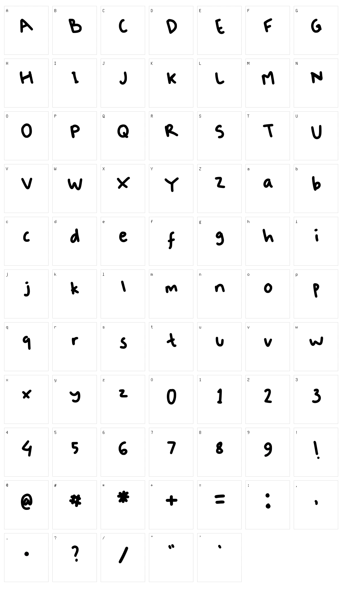 Fuffy Character Set