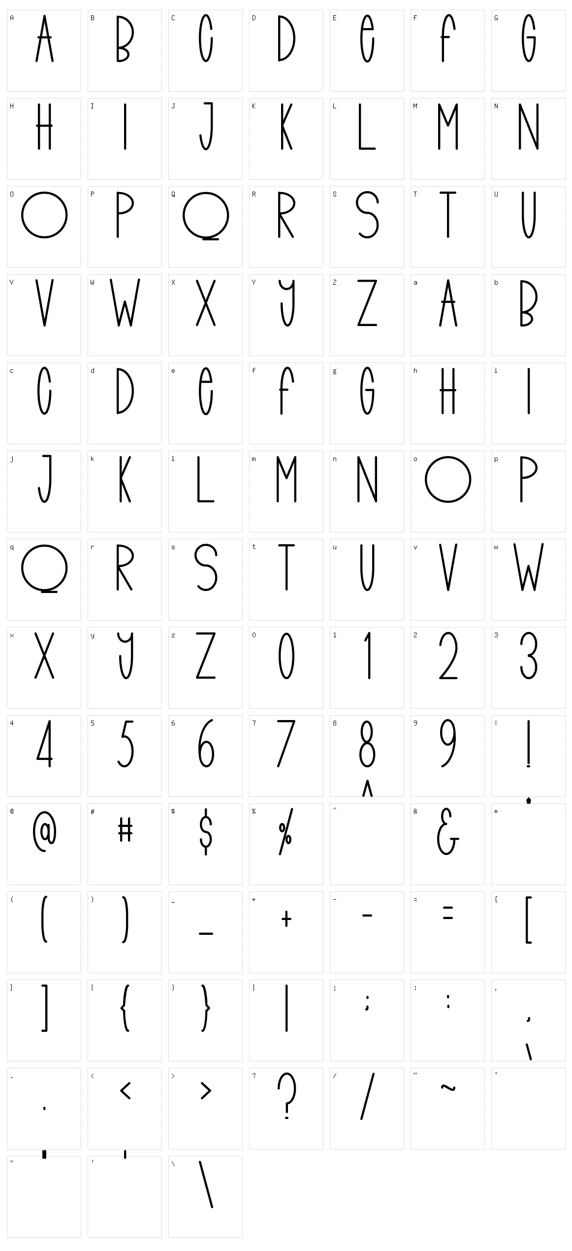 Funky Child Character Set