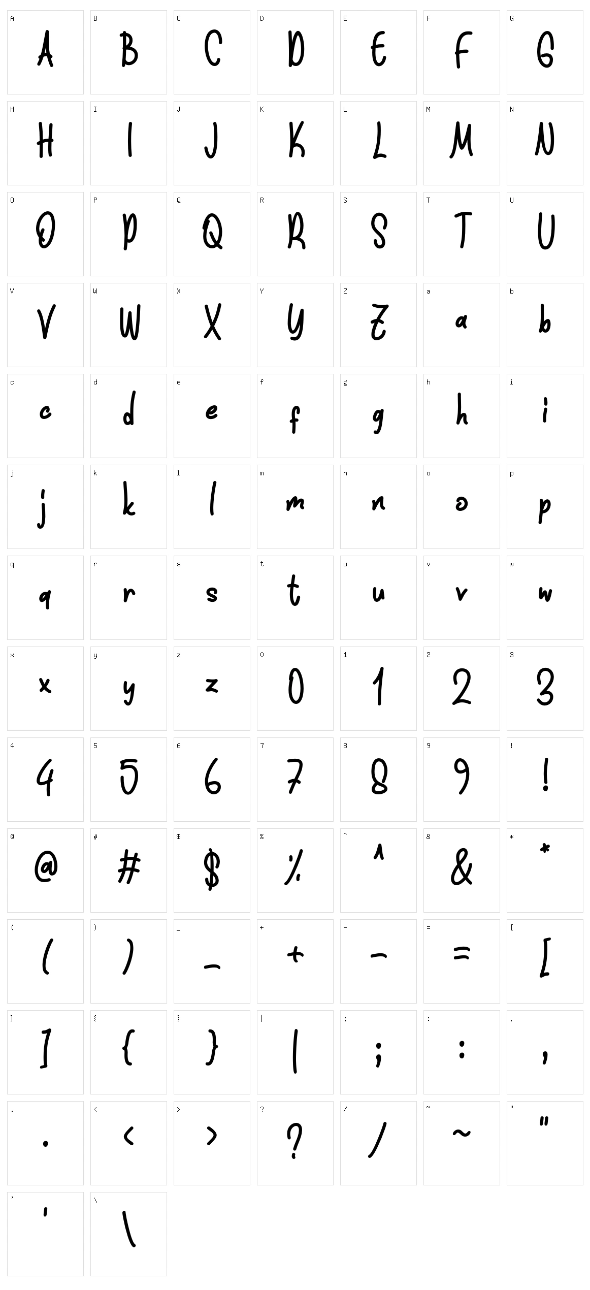 Funnis Character Set