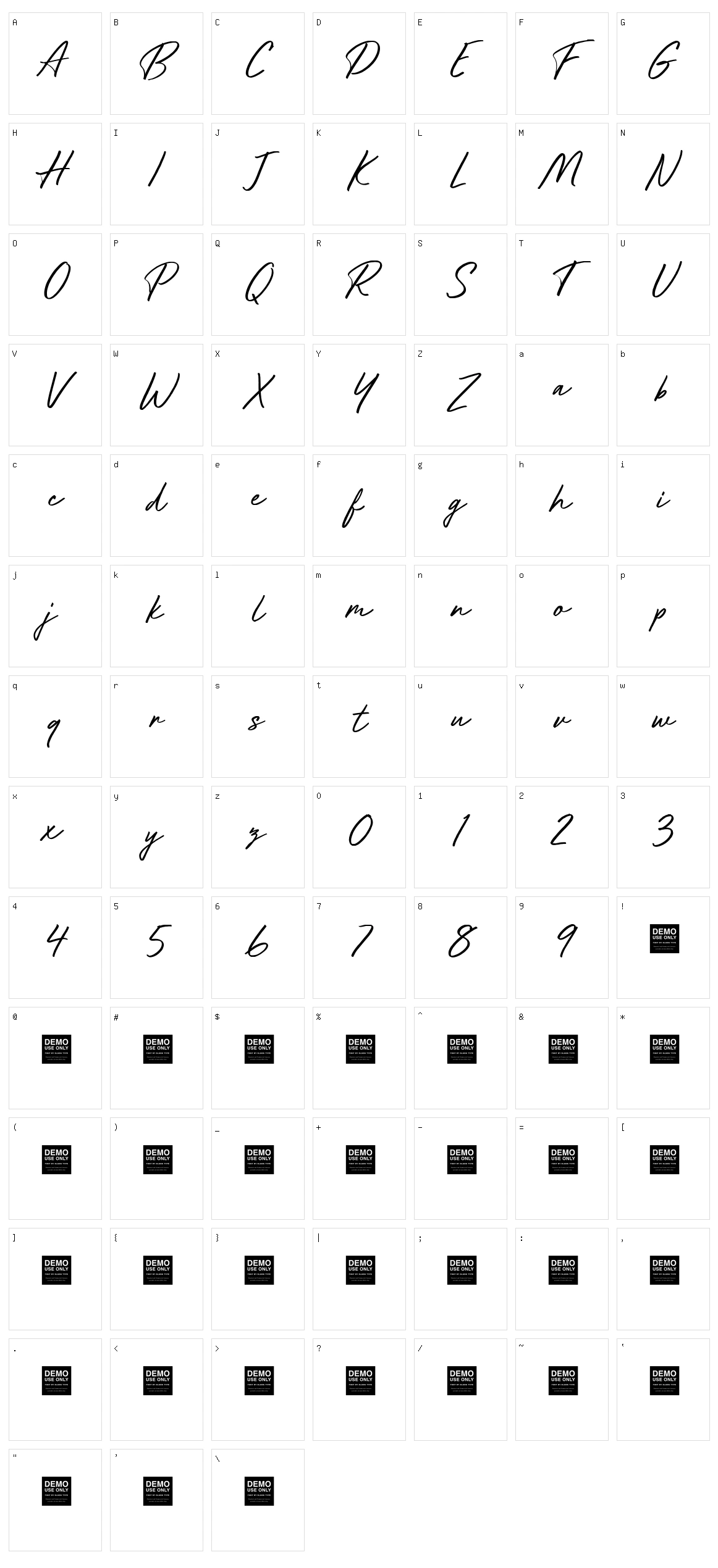 Future Shock Character Set