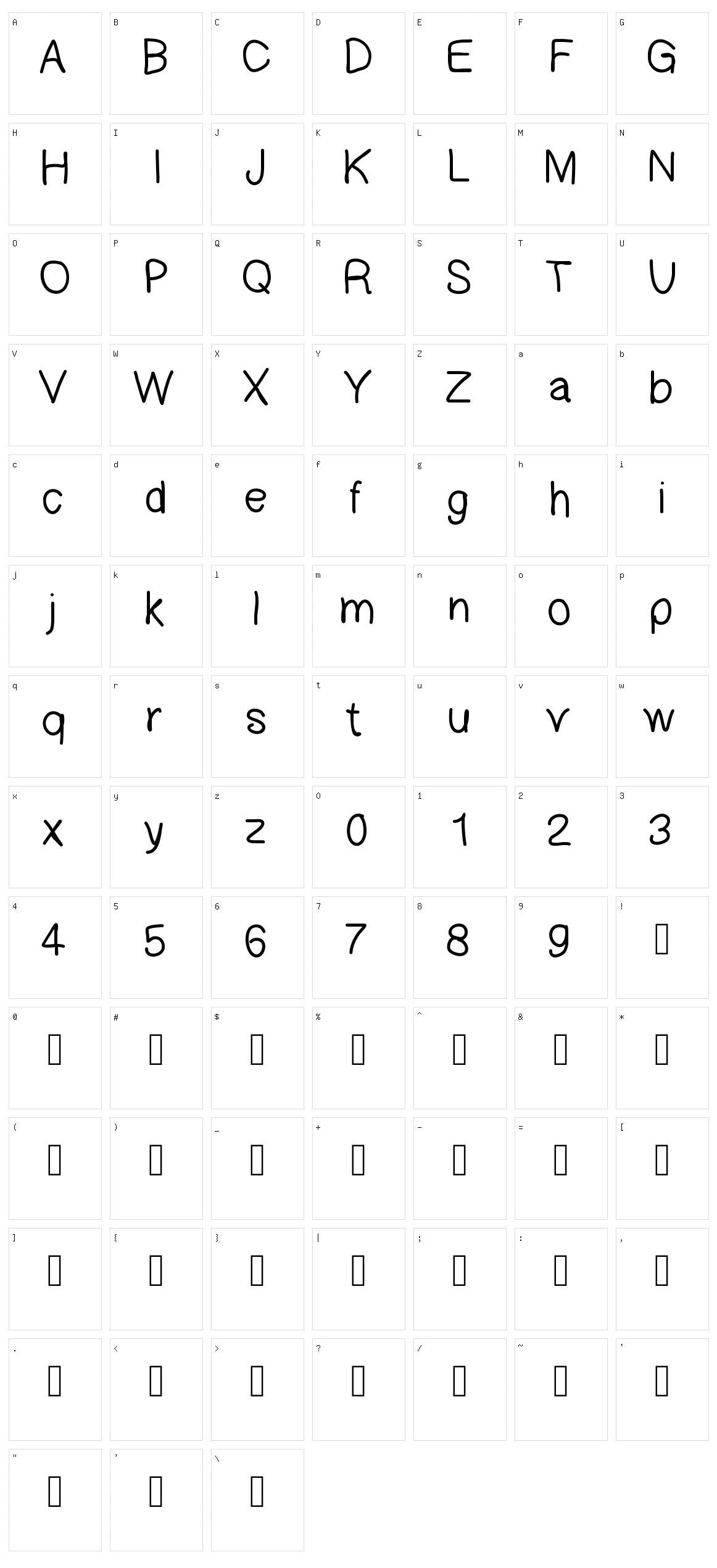 Gaelleings Letter Character Set