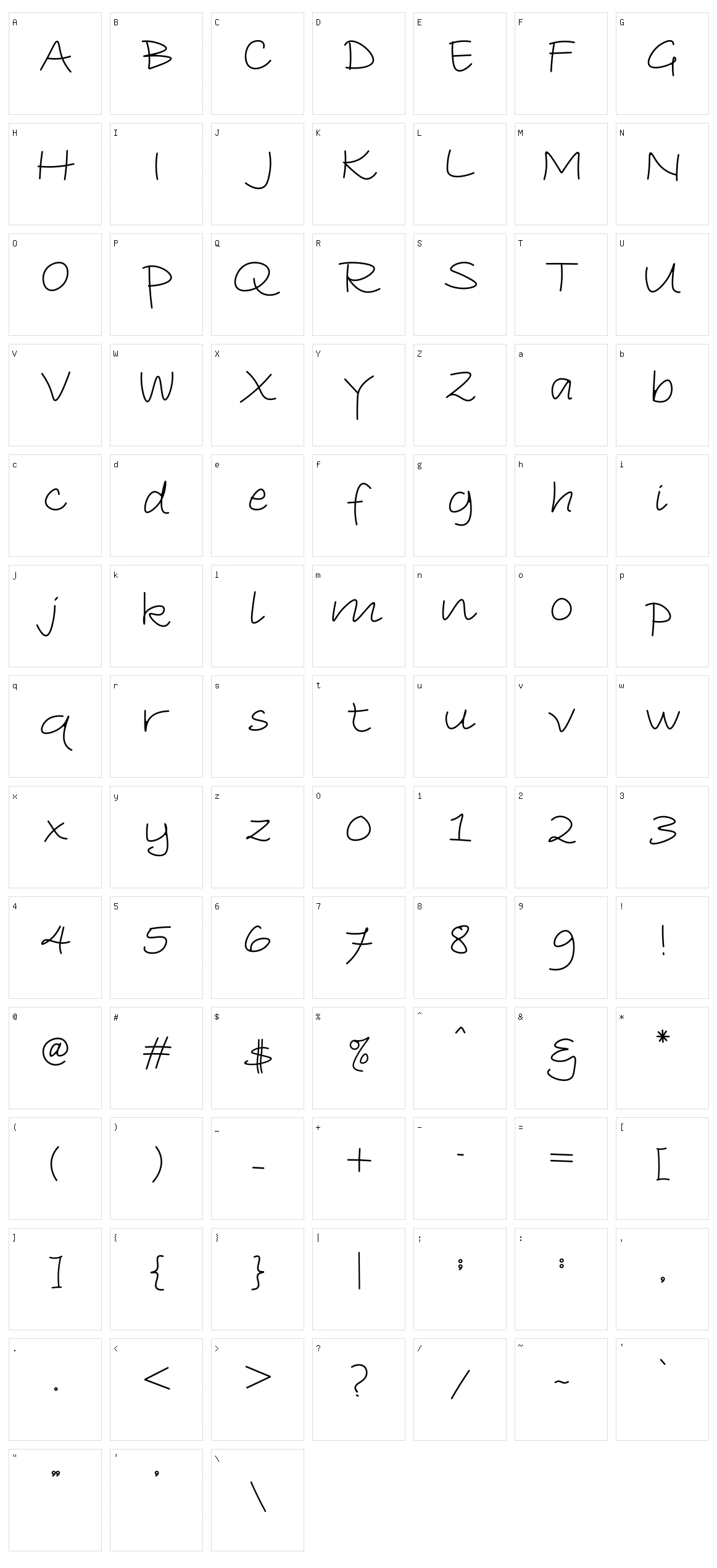 Gagego Character Set