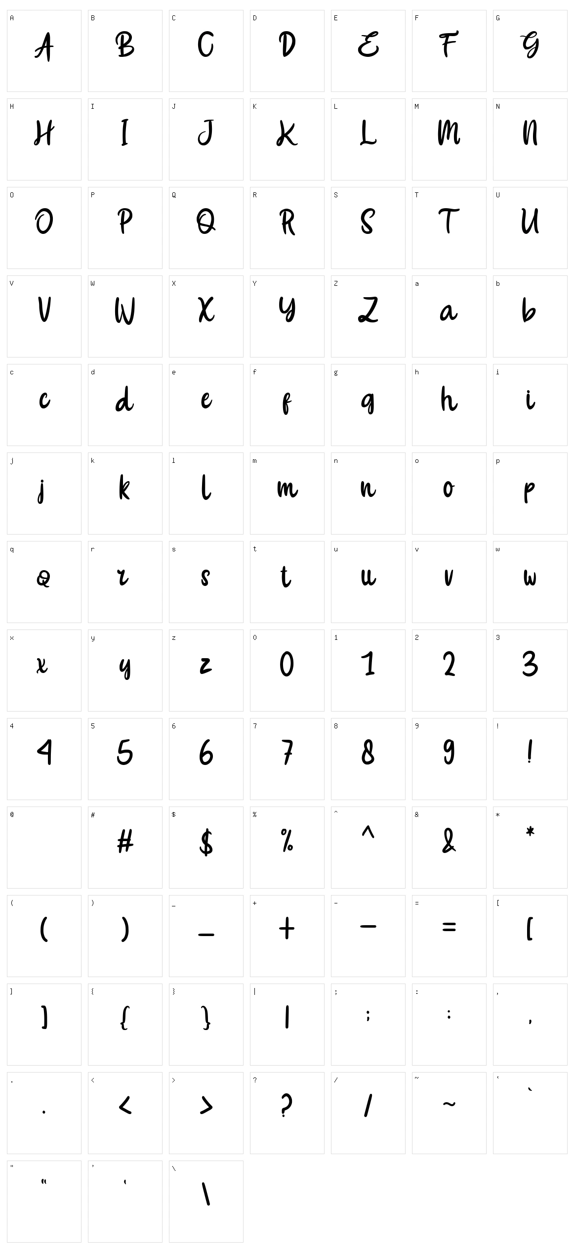 Gainer Character Set