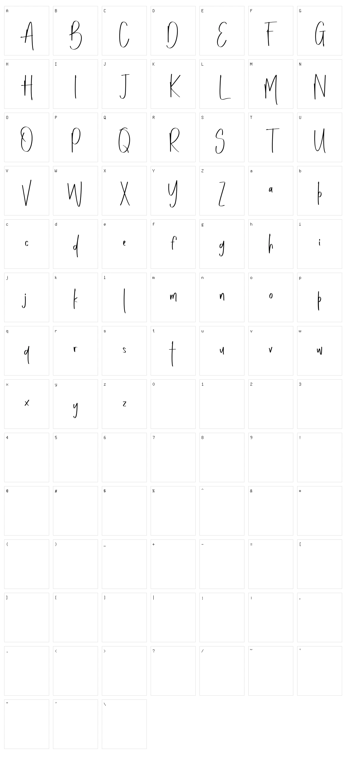 Gaishan Character Set