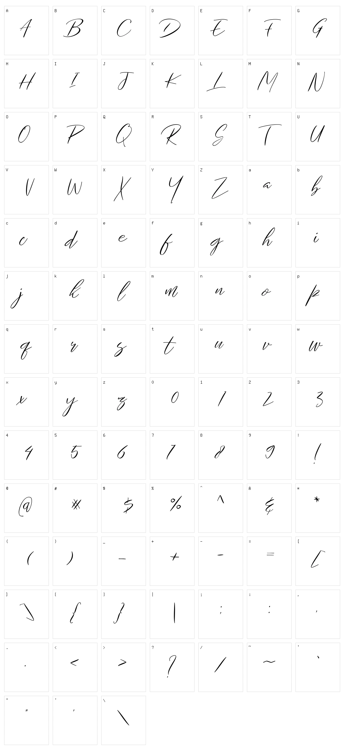 Gallactica Character Set