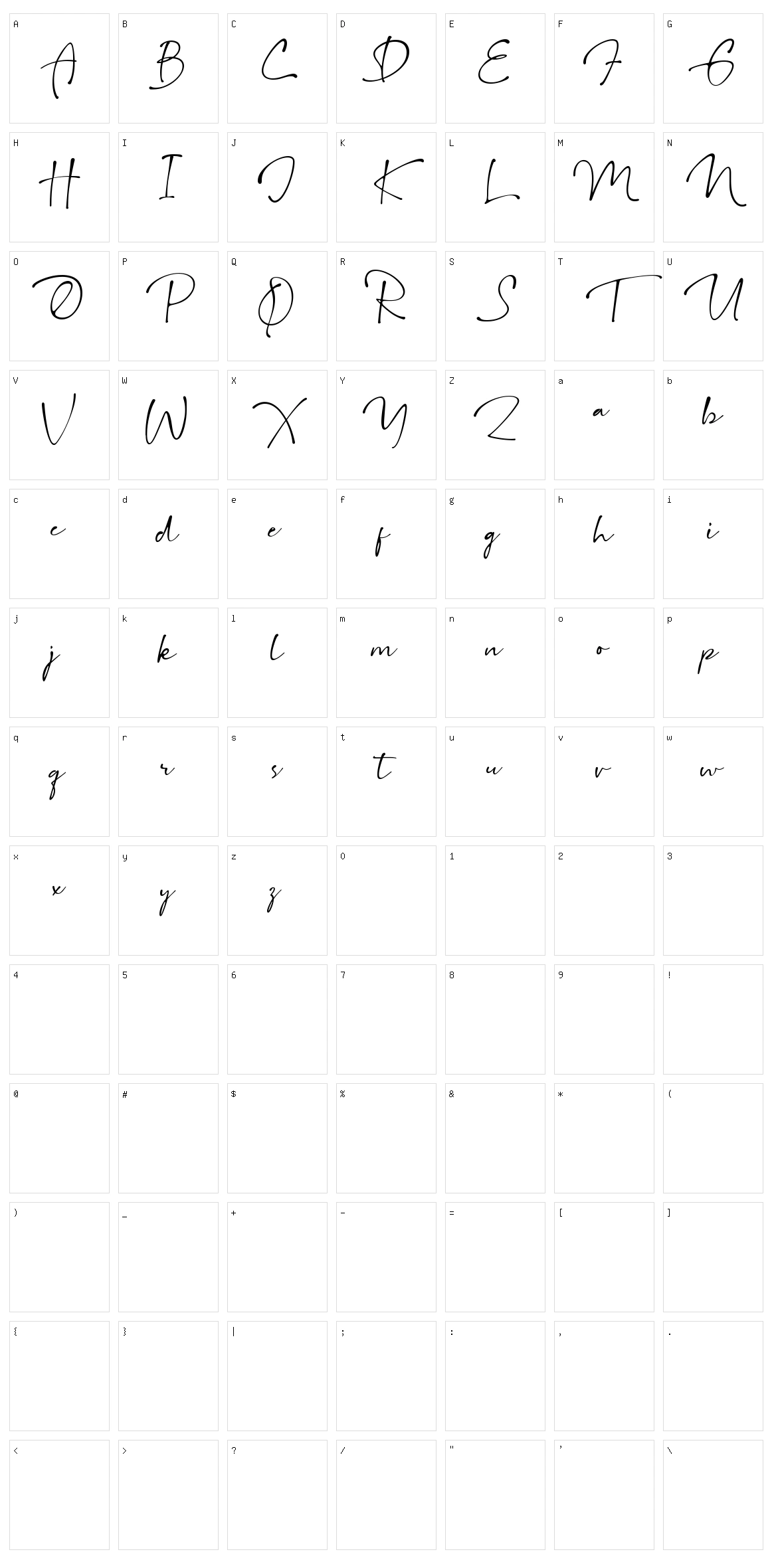 Gallatone Character Set