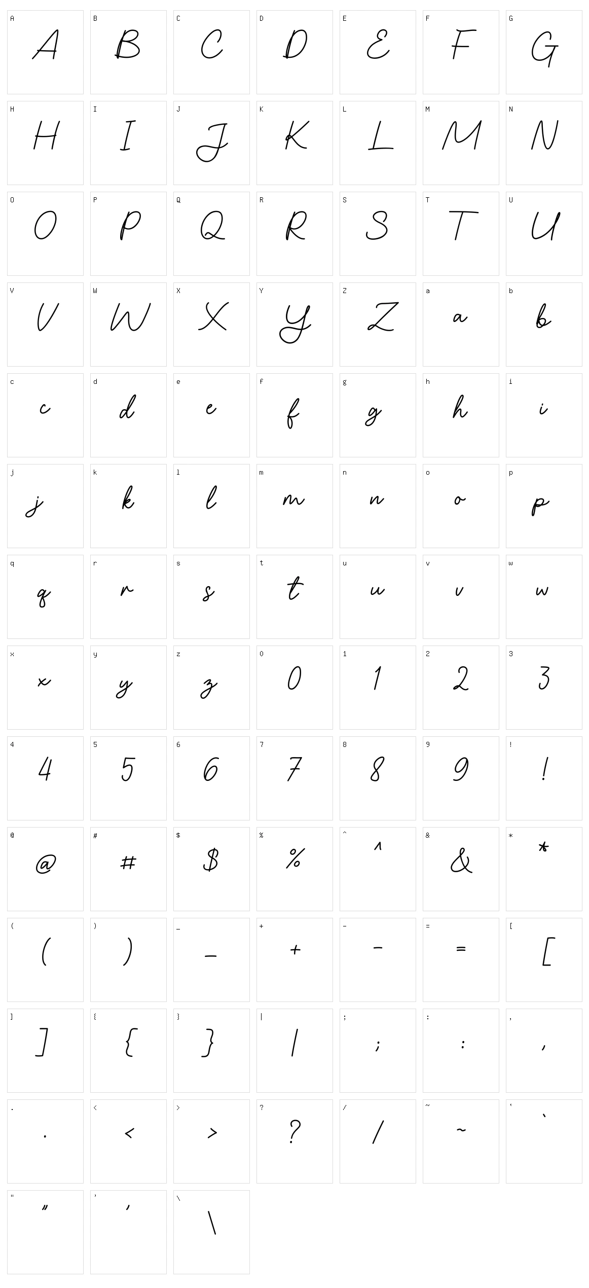 Gamaliya Character Set