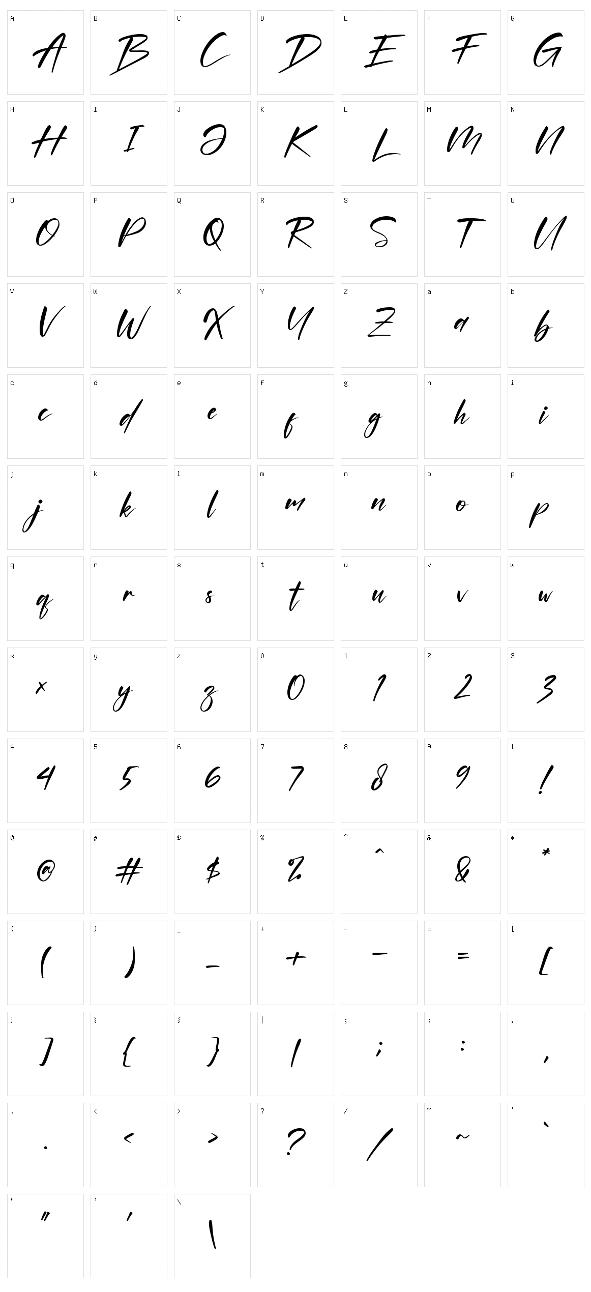 Ganboster Character Set