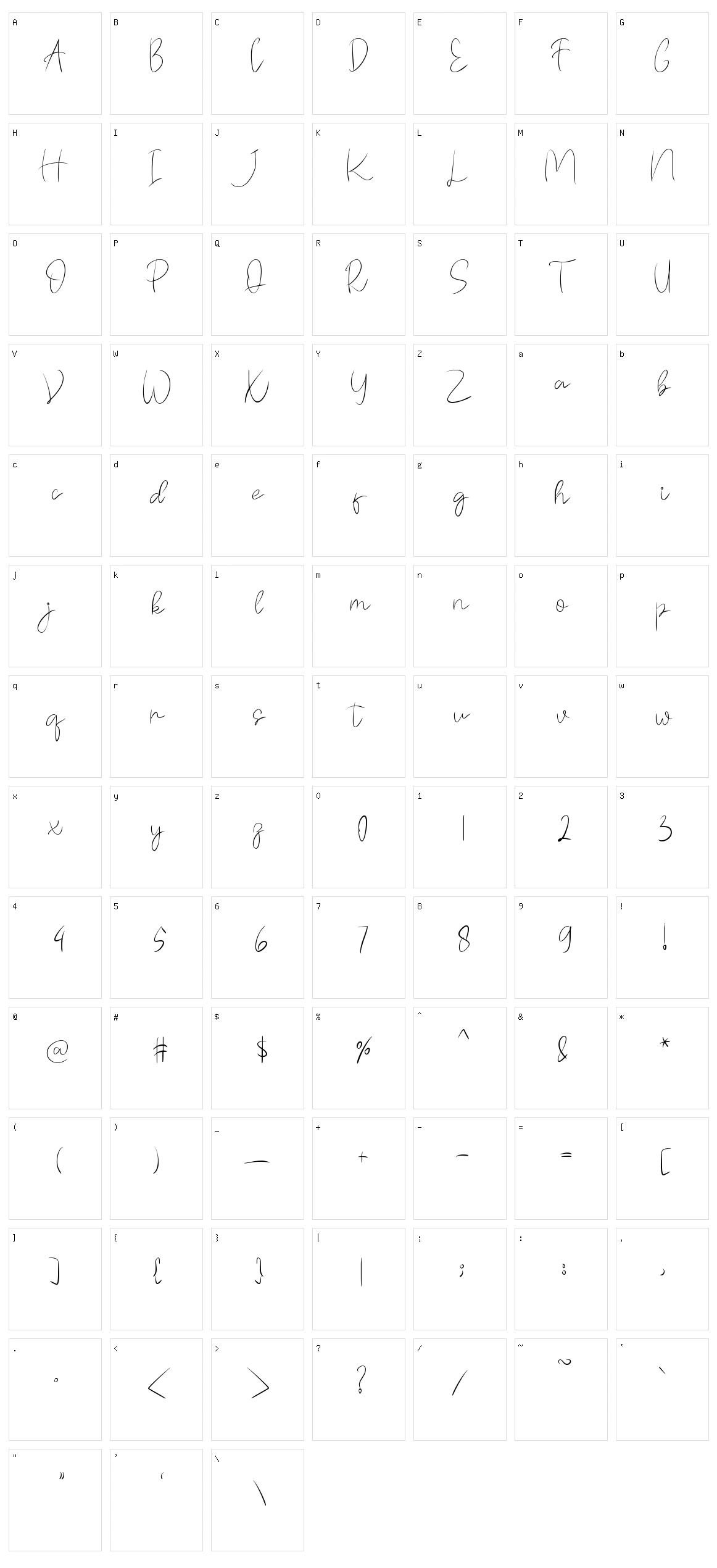 Gashina Character Set