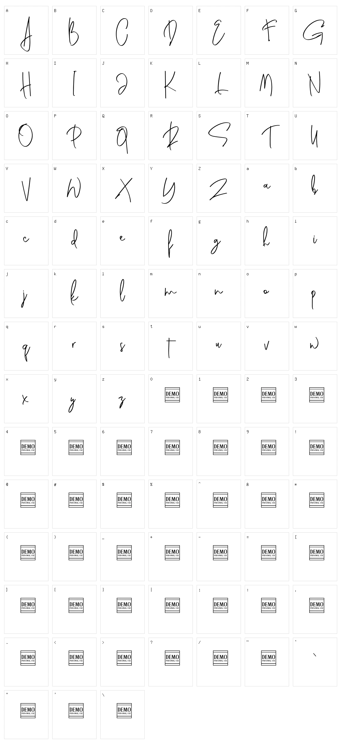 Genit Character Set