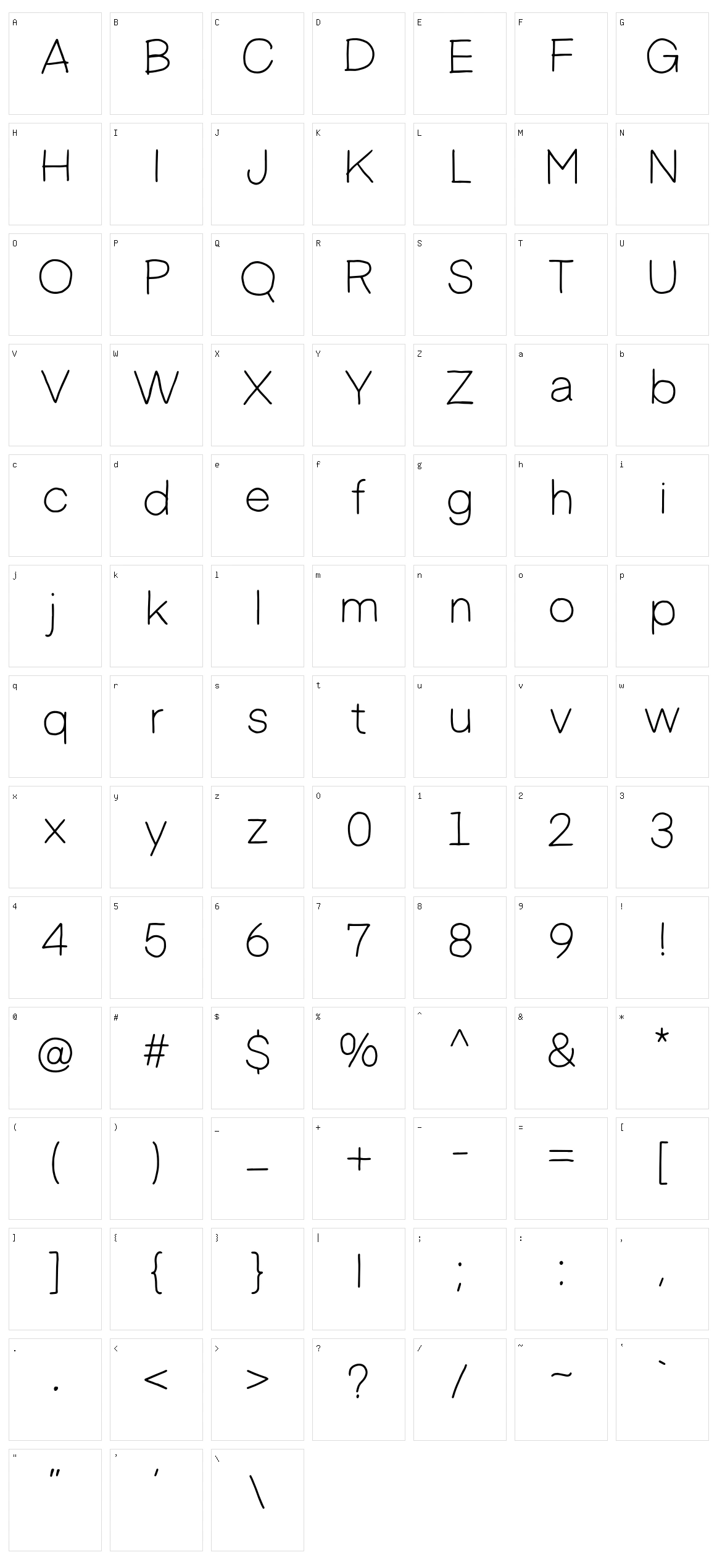 Georude Character Set